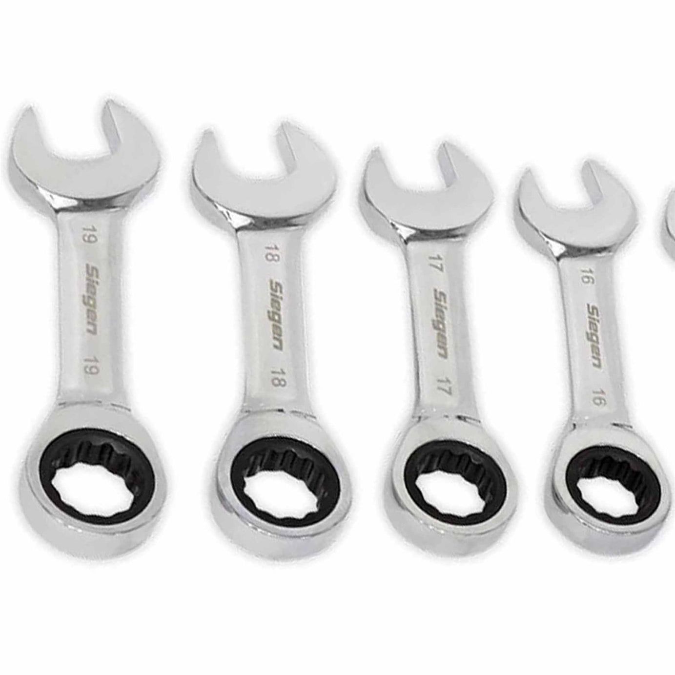 Sealey Stubby Ratchet Combination Spanner Set 12pc Metric