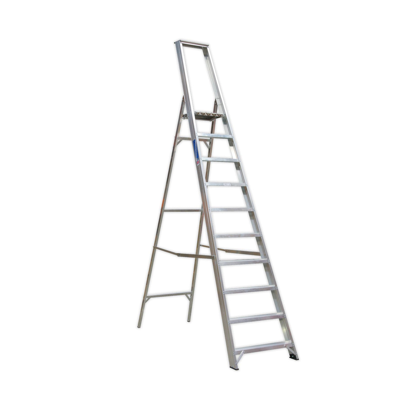 Sealey Aluminium Step Ladder 10-Tread Industrial BS 2037/1