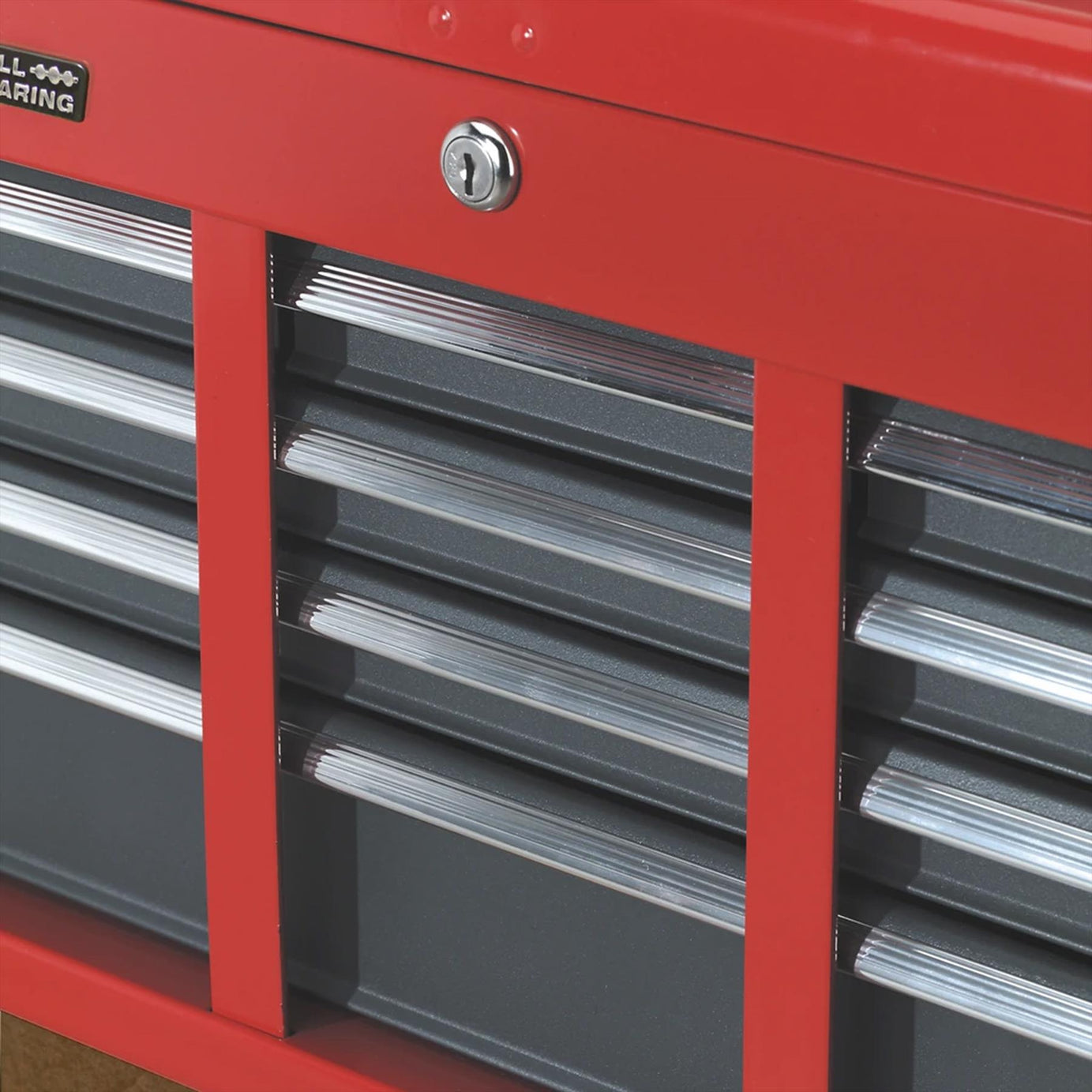 Sealey Topchest 6 Drawer with Ball-Bearing Slides - Red/Grey