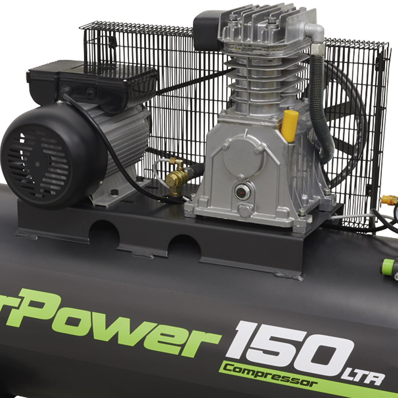 Sealey Compressor 150L Belt Drive 3hp With Aluminium Cylinders