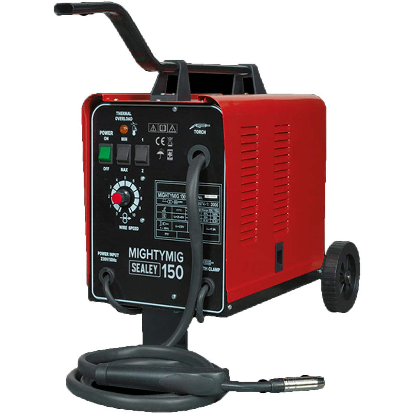 Sealey 30-150Amp Professional Gasless / No Gas Mig Welder Unit 230v MIGHTYMIG150