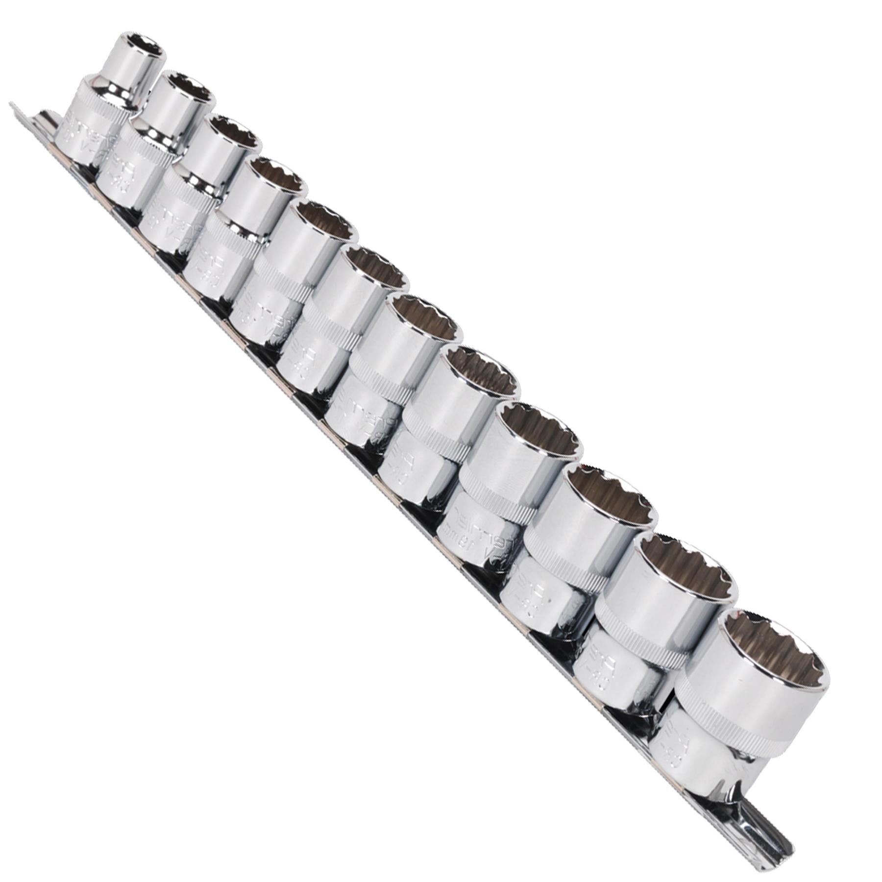 Sealey Socket Set 12pc 1/2"Sq Drive 12pt WallDrive Metric