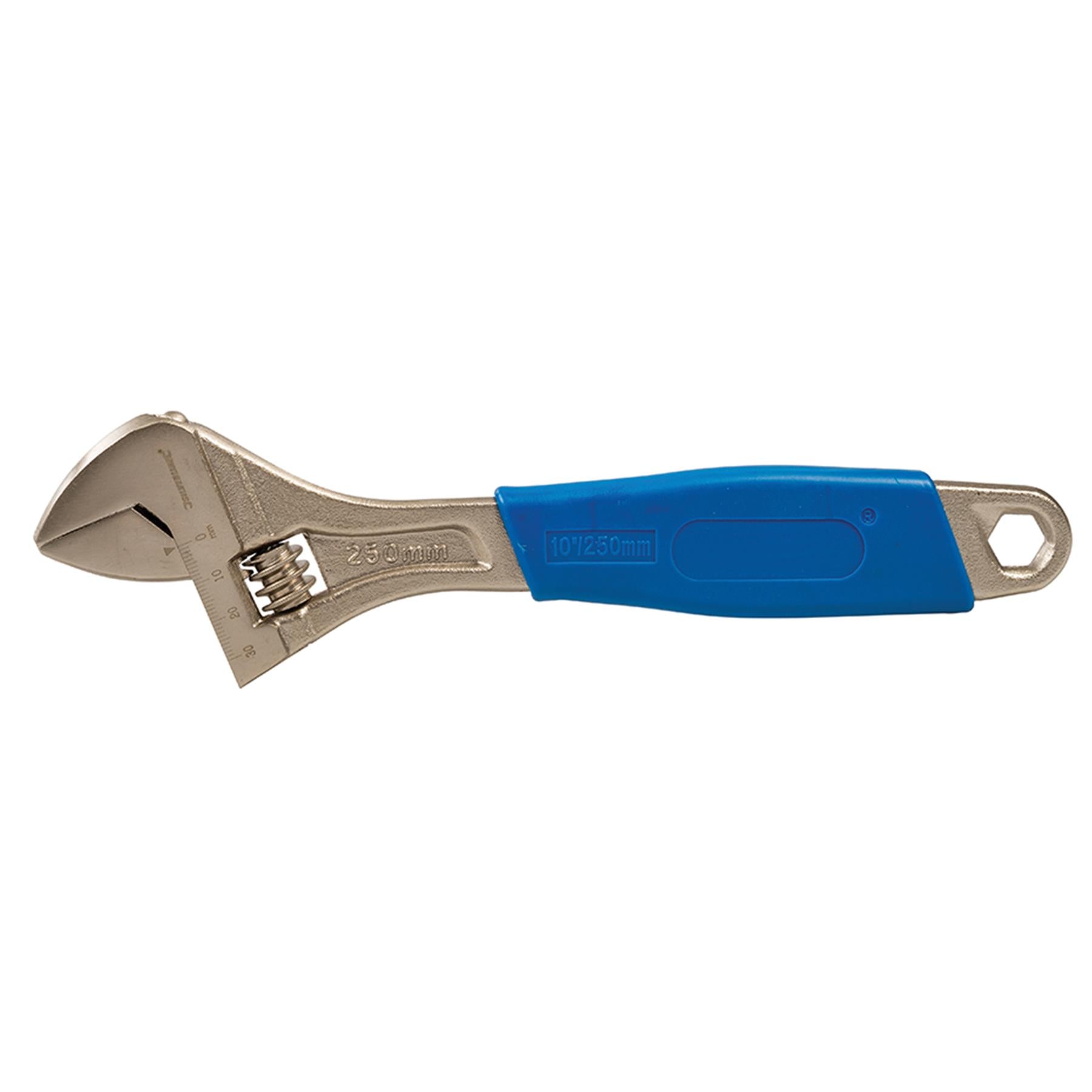 Adjustable Wrench 250mm Length - Jaw 27mm Chrome-Plated Carbon Steel