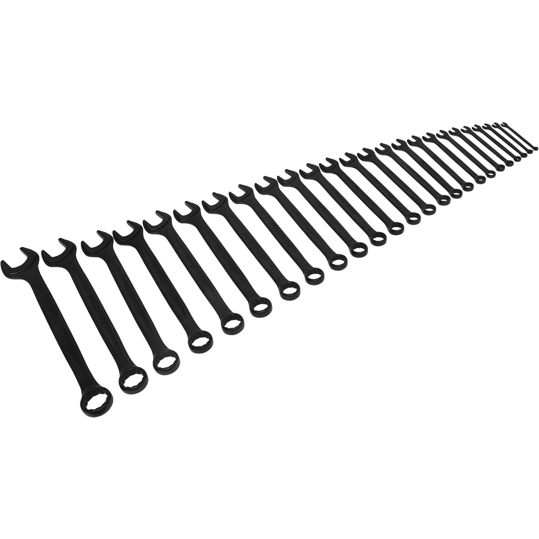 Sealey Combination Spanner Set 25pc Metric - Black Series