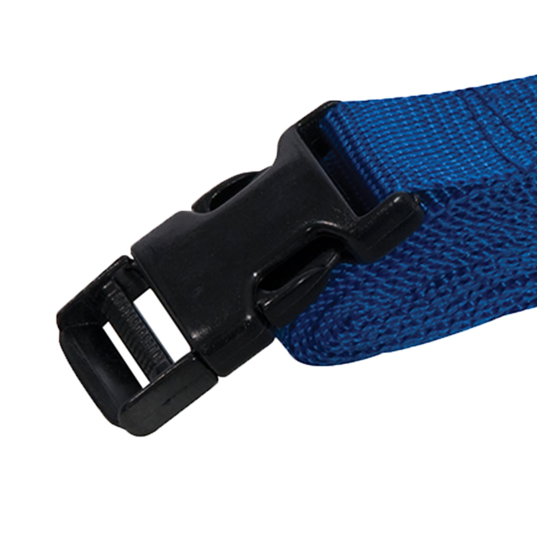 2Pk Clip Buckle Straps 2M X 25mm With Plastic Clip Buckles Tough Brand New