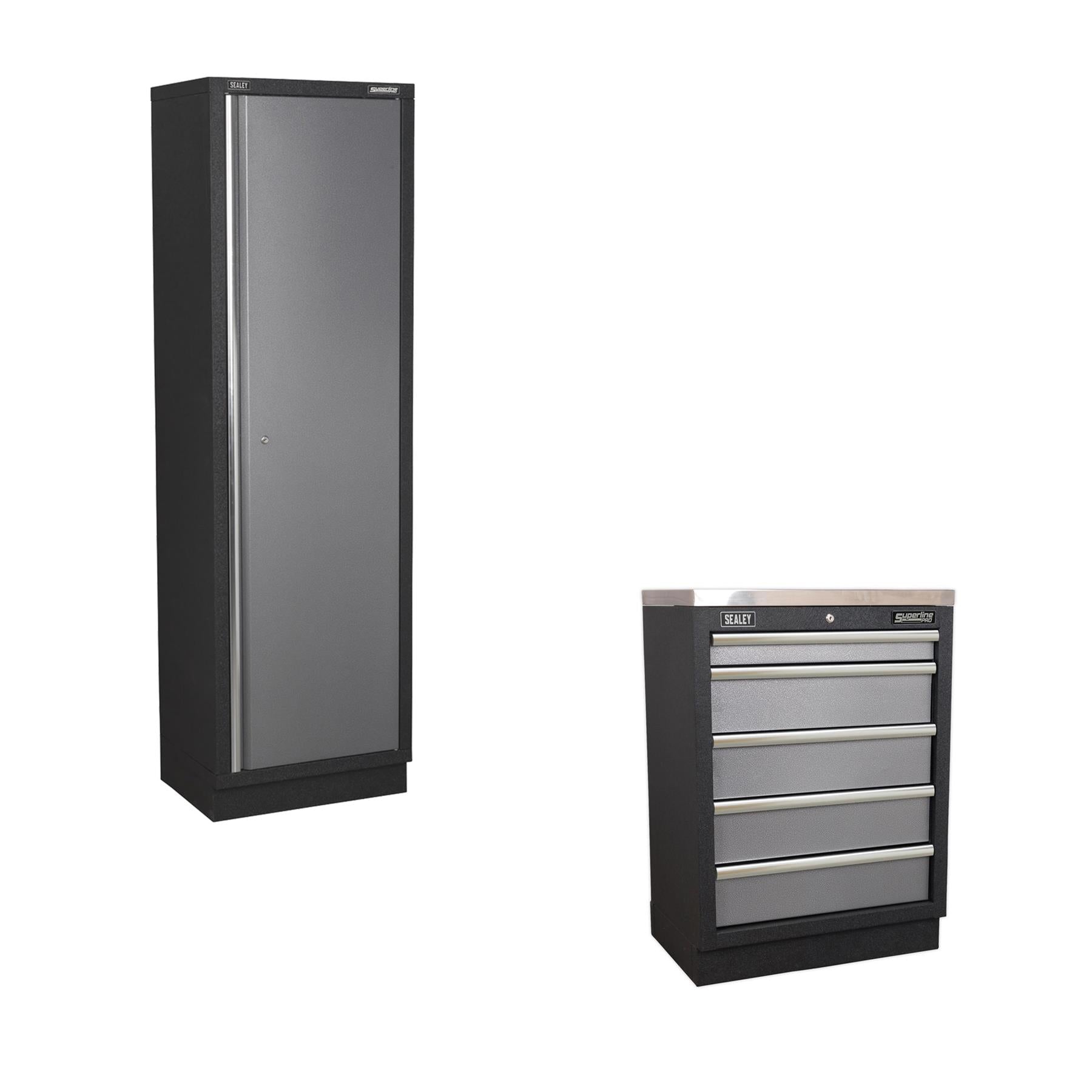 Sealey Superline Pro 3.2m Storage System - Wood Worktop