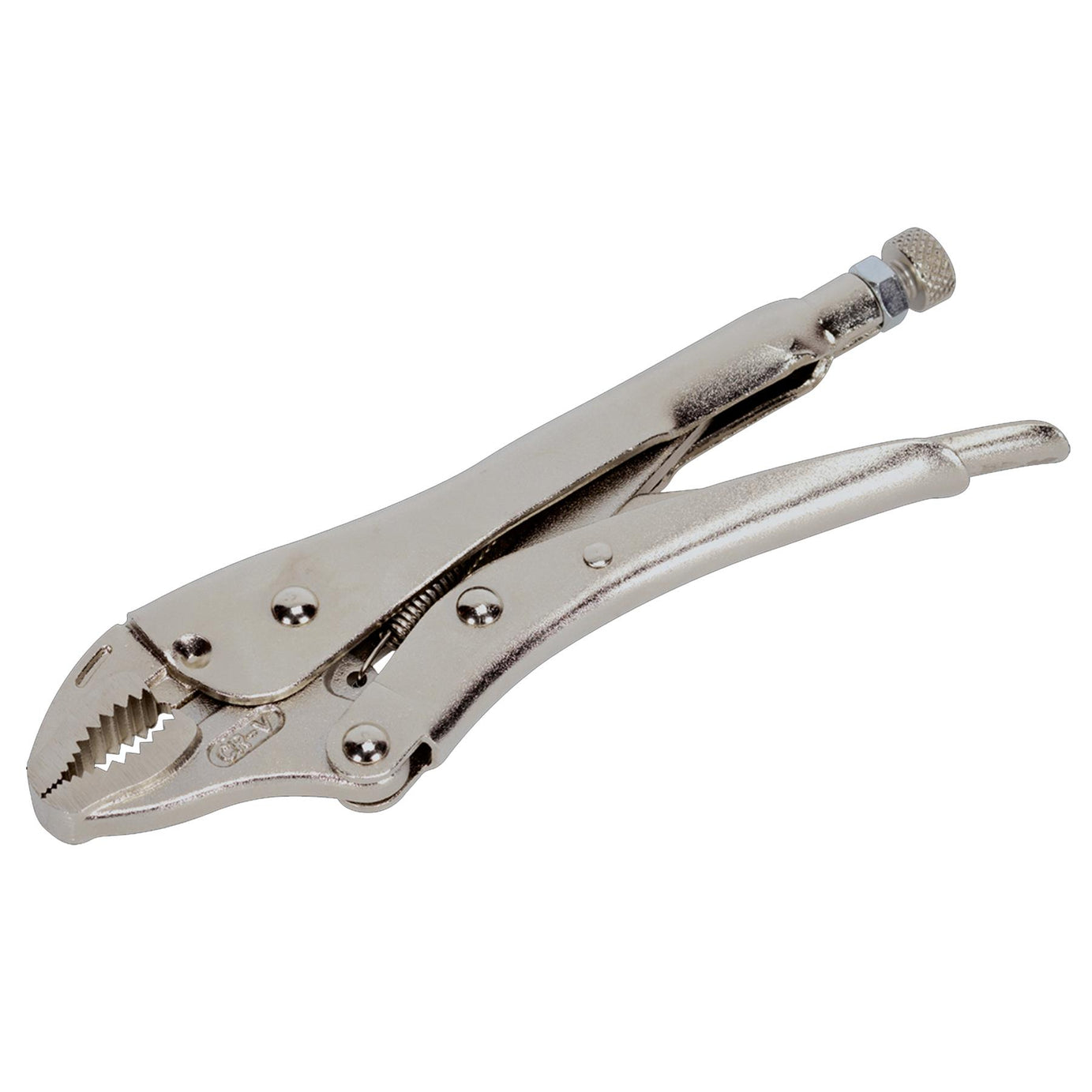 Sealey Locking Pliers Curved Jaws 180mm 0-35mm Capacity