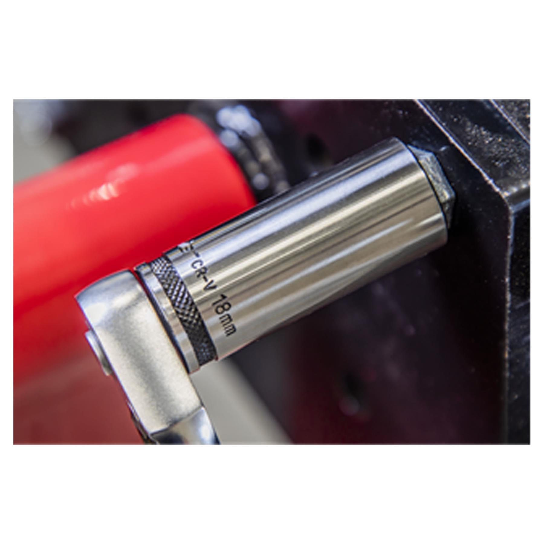 Sealey Socket Set 12pc 3/8"Sq Drive Deep Lock-On� 6pt Metric - Black Series