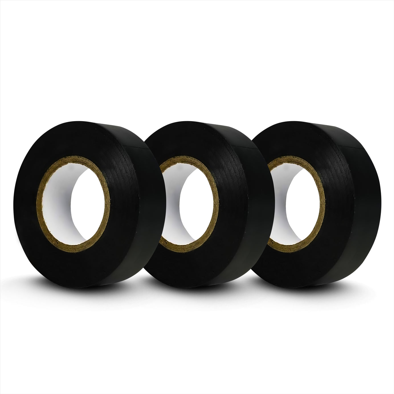 19mm x 33m Black Electrical PVC Insulation / Insulating Tape Flame Retardant 3PCS