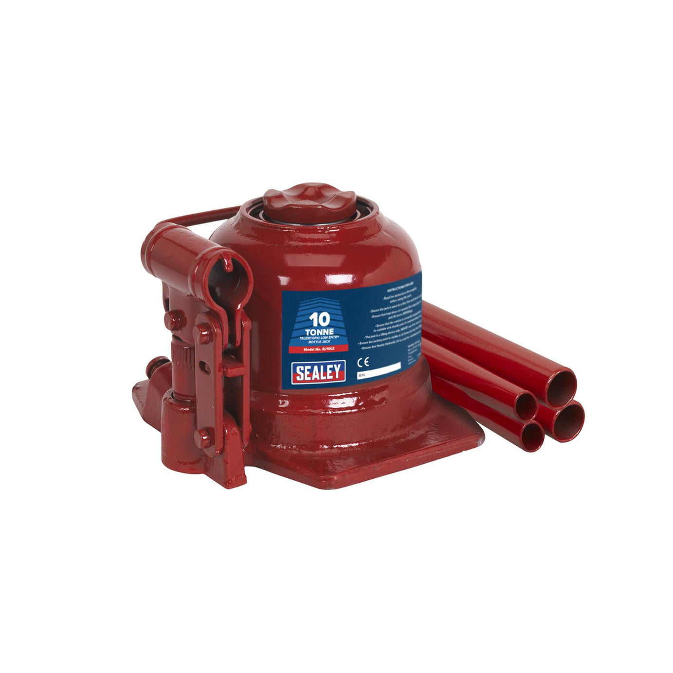 Sealey Bottle Jack 10tonne Low Entry Telescopic