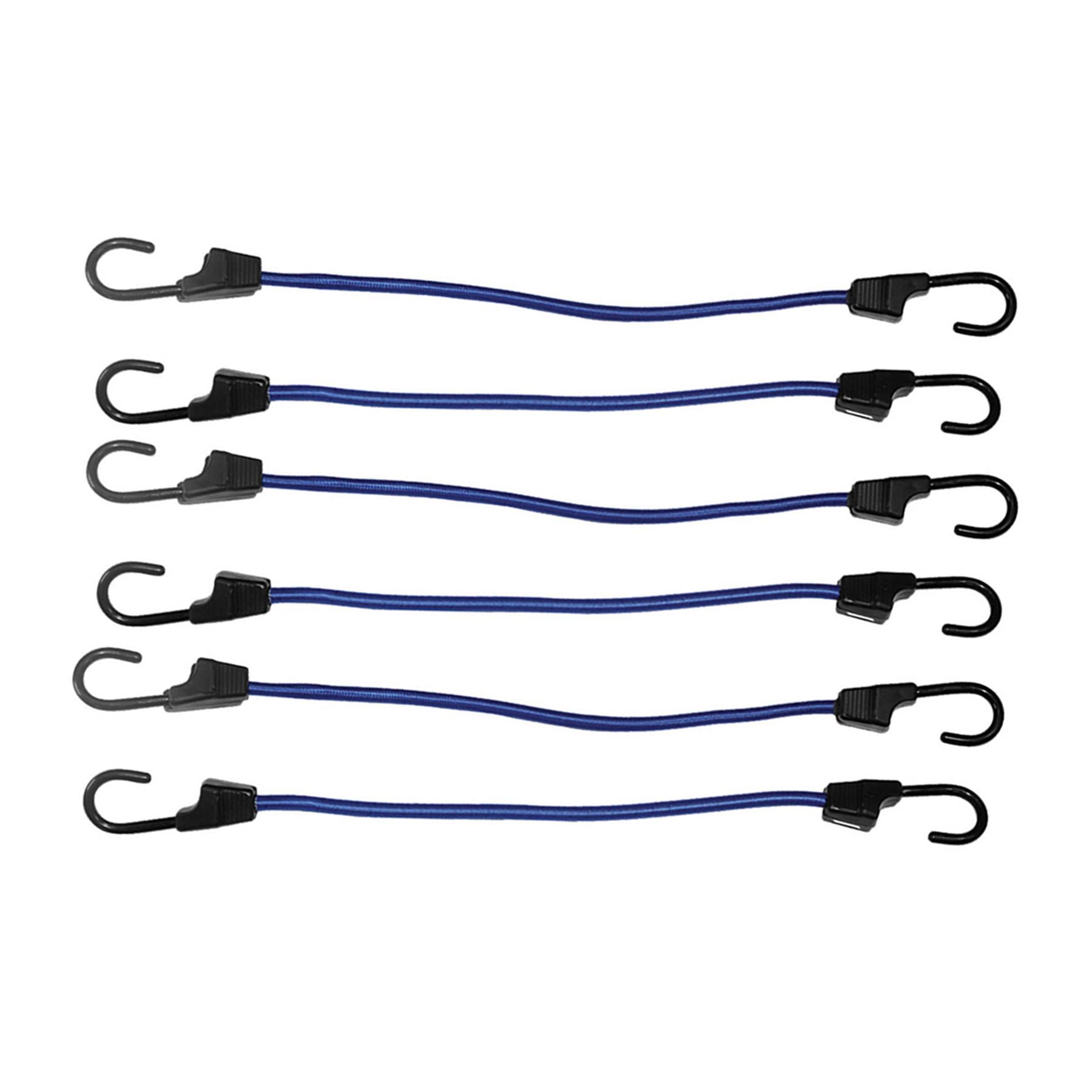 Bungee Cords 400mm Strong 6Pk Secure Luguage Load In Car Vans Bicycle Racks