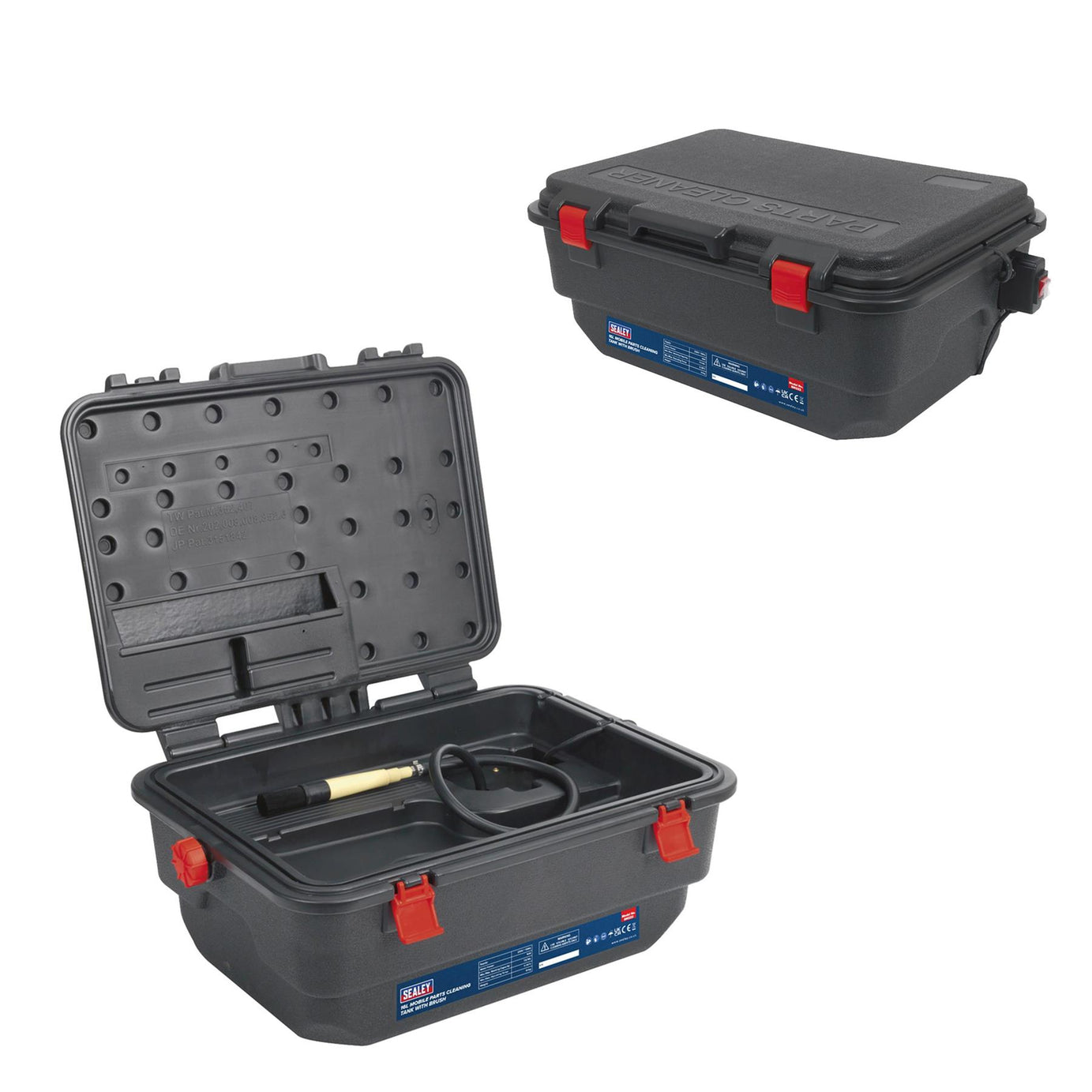 Sealey Mobile Parts Cleaning Tank with Brush