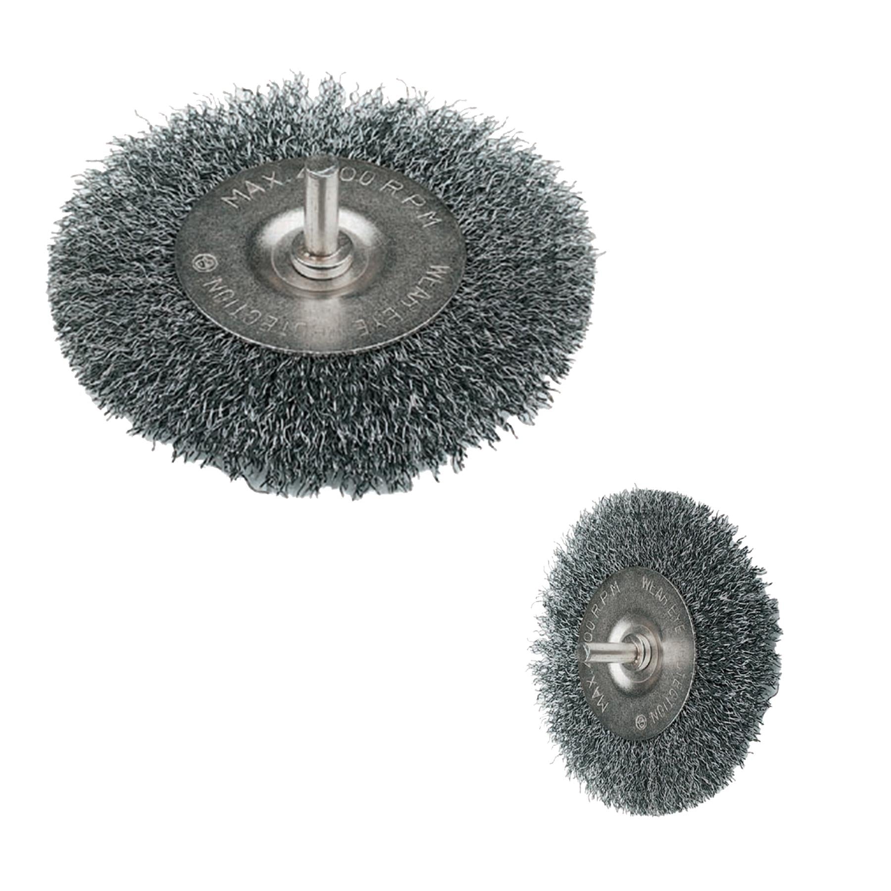 Rotary Steel Wire Wheel Brush 75mm Cleaning Descaling Deburring For Metal Stone