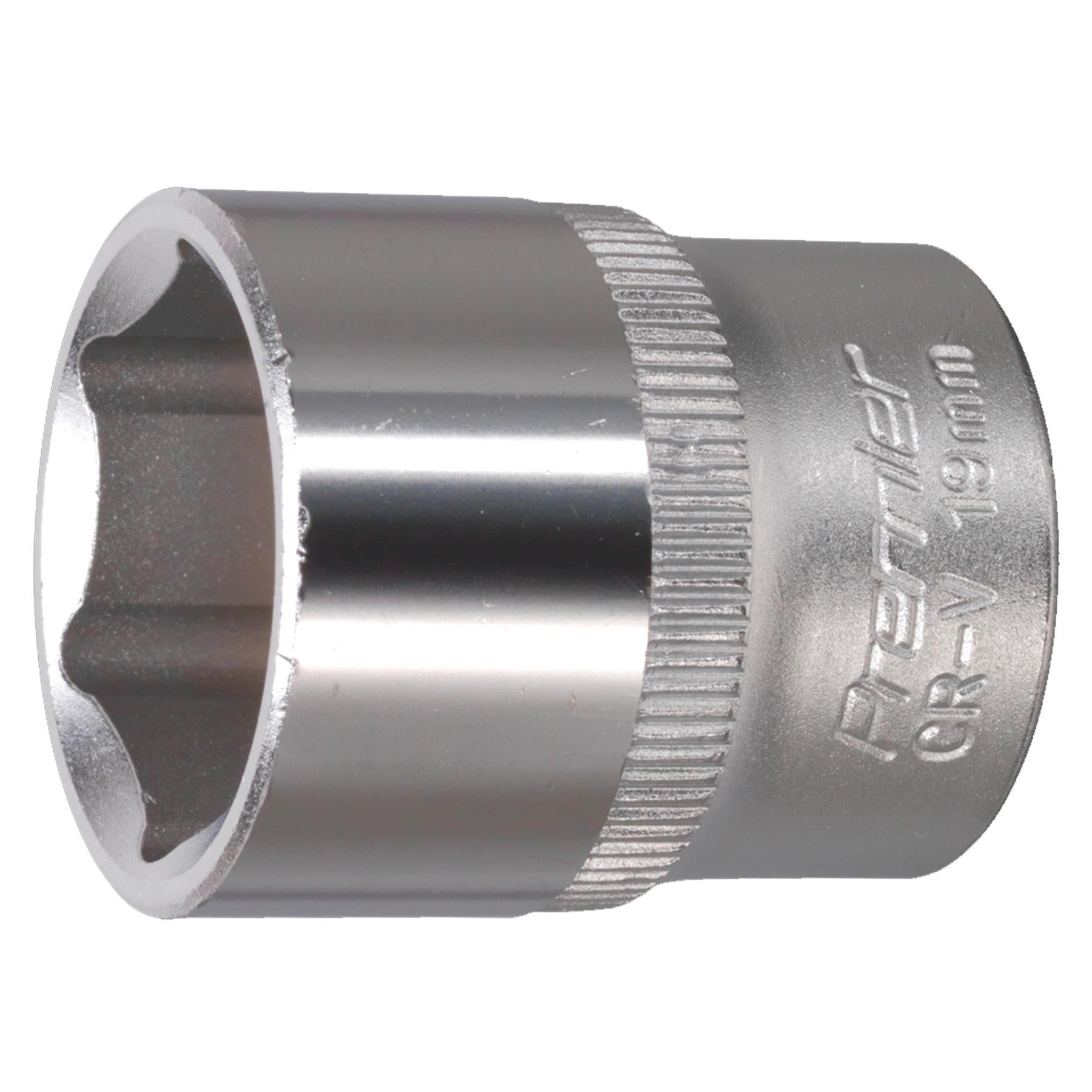 Sealey WallDrive Socket 19mm 3/8"Sq Drive Chrome Vanadium steel socket