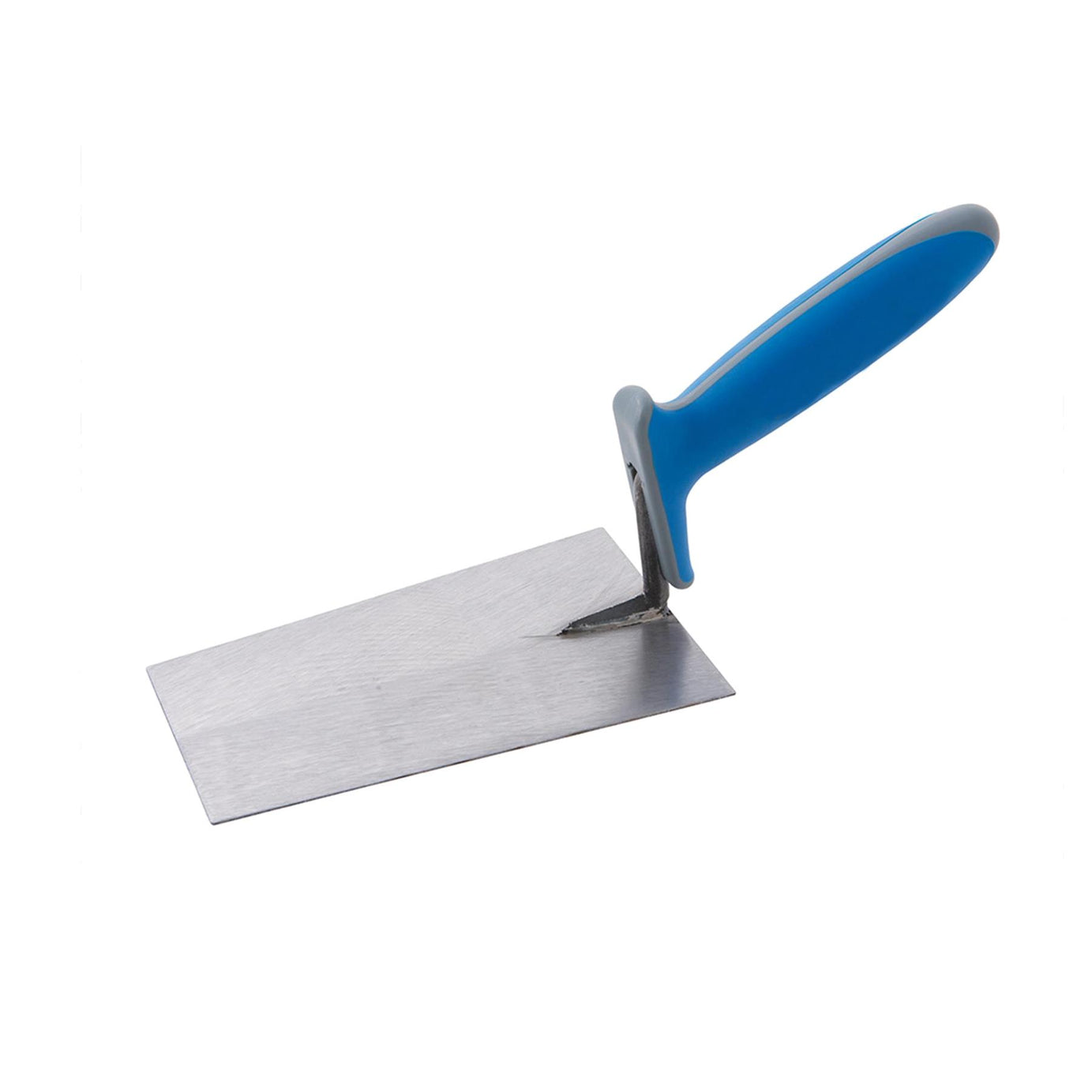 Bucket Trowel Soft-Grip 180mm grabbing wet cement or adhesive from bucket