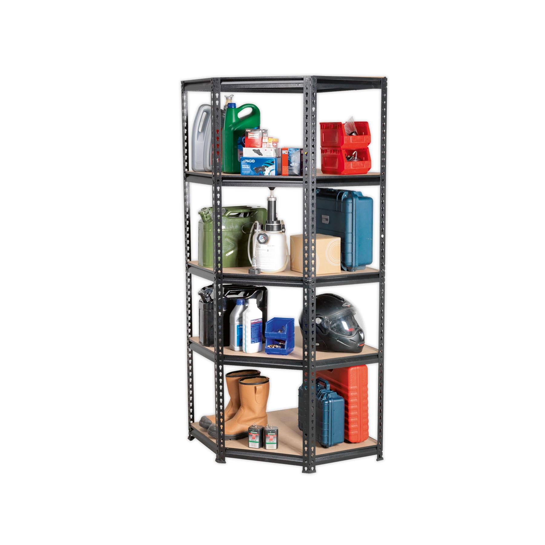 Sealey Corner Racking Unit 5 Level 150kg Capacity Per Level