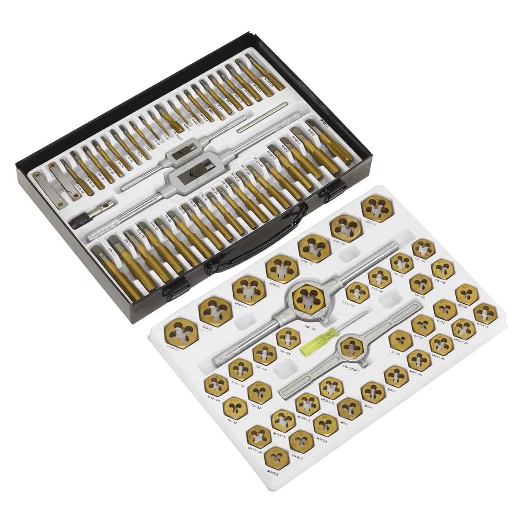 Sealey Tap & Die Set Hexagonal Metric & Imperial 86pc