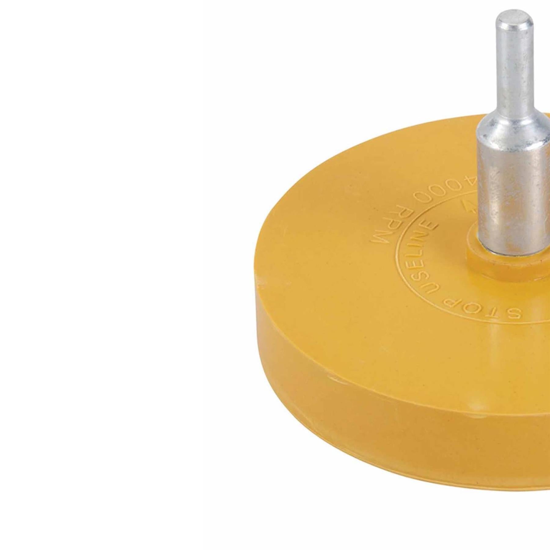 Caramel Eraser Rubber Pad for Air & Power Drills 5/16" Chuck Adhesive Remover