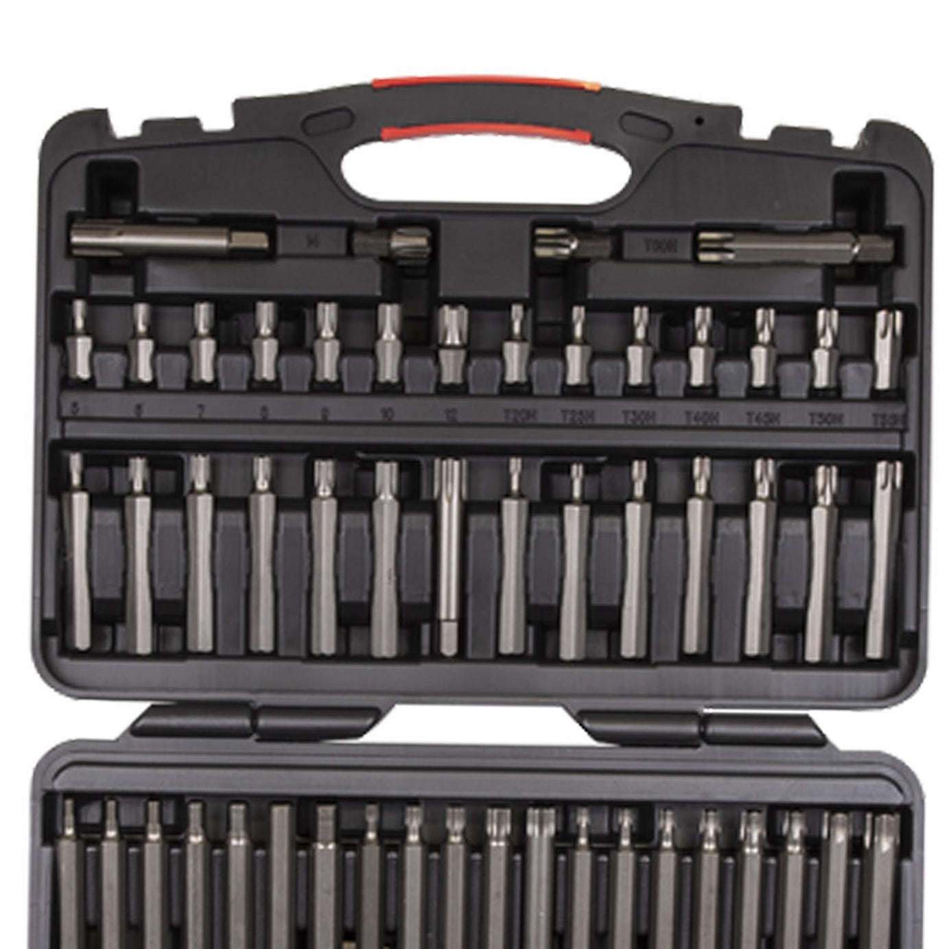 Sealey TRX-Star/Sec TRX-Star/Hex/Ribe/Spline Bit Set 74pc 1/2&3/8"