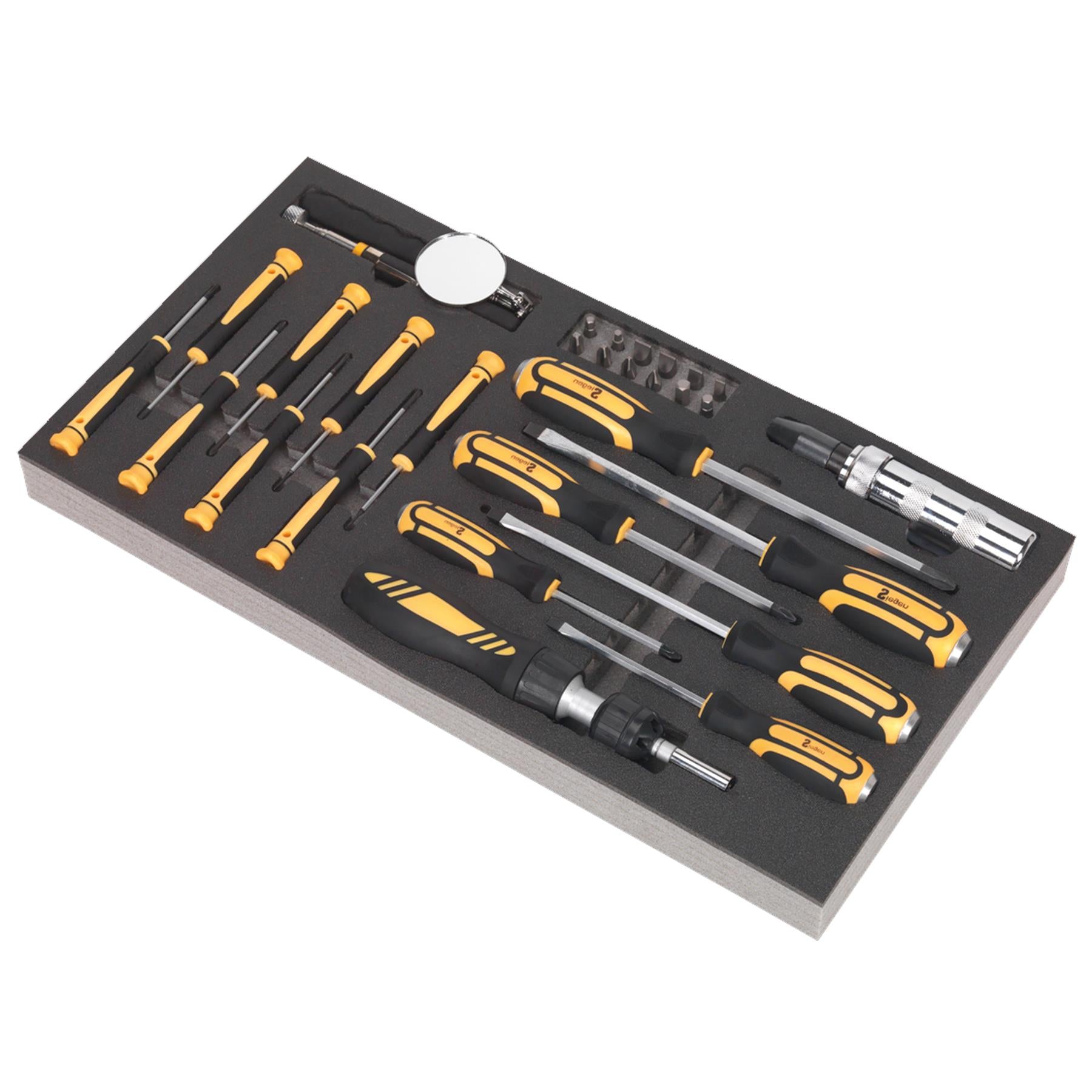 Sealey Tool Tray with Screwdriver Set 36pc