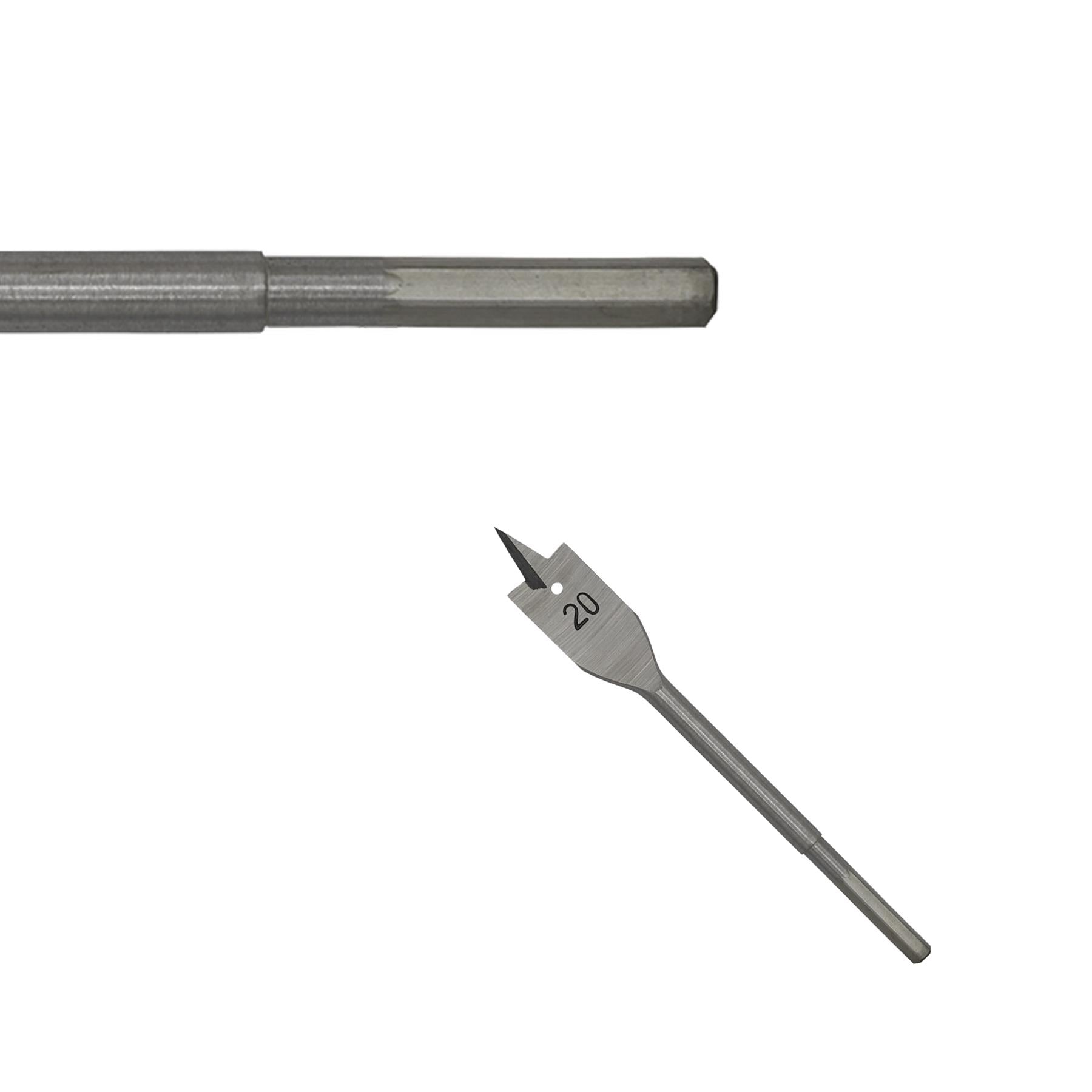 Sealey Flat Wood Bit Ø20mm x 152mm Fully Hardened