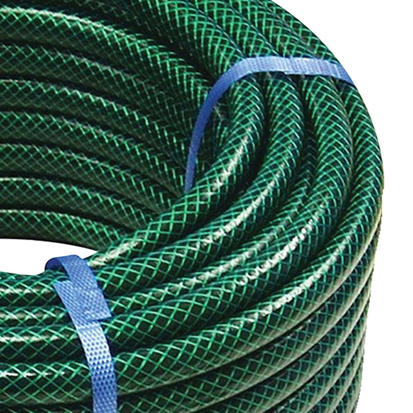50M Garden Hose Pipe Reinforced Braided PVC Watering Hosepipe Reel Green 1/2"