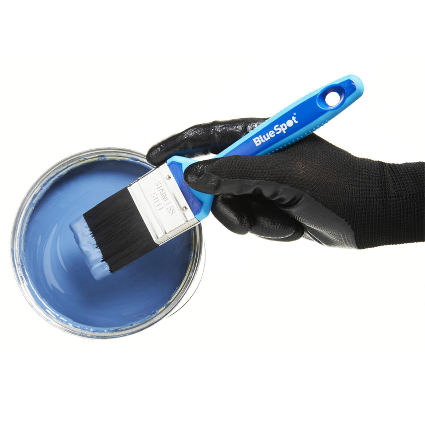 BlueSpot 3 PCE Synthetic Paint Brush Set with Soft Grip Handle 1", 1 ½" and 2"