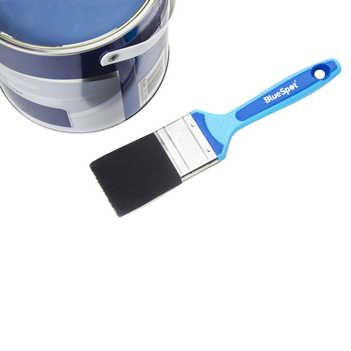 BlueSpot No Bristle Loss Angled Paint Brush Soft Handled 1 1/2" 38mm