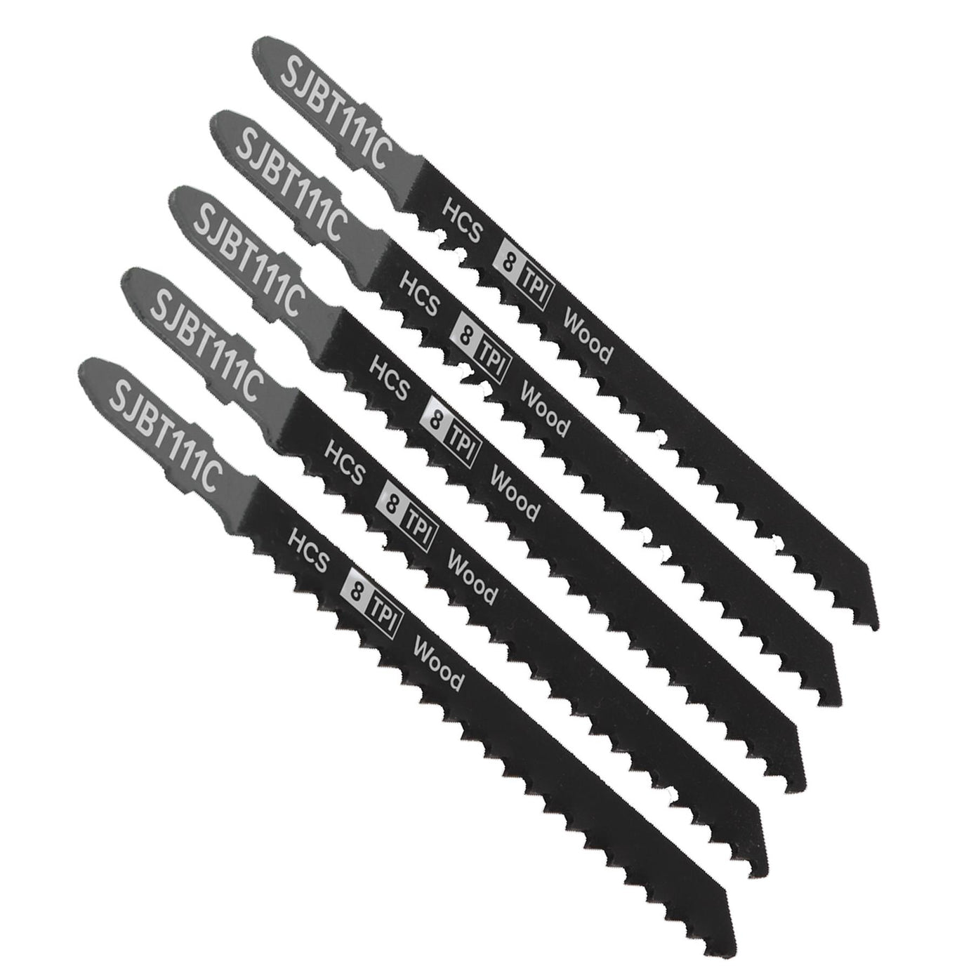 Sealey Jigsaw Blade General Wood 100mm 8tpi - Pack of 5