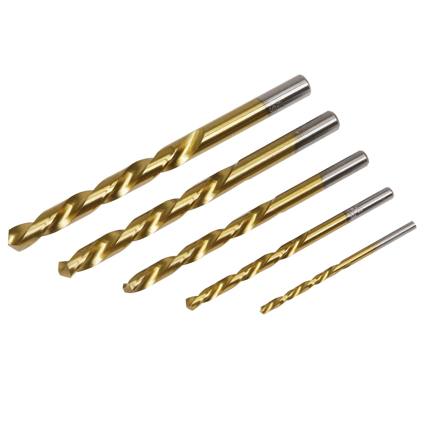 Sealey 5 Piece Left-Hand Spiral Drill Bit Set Stud Extraction