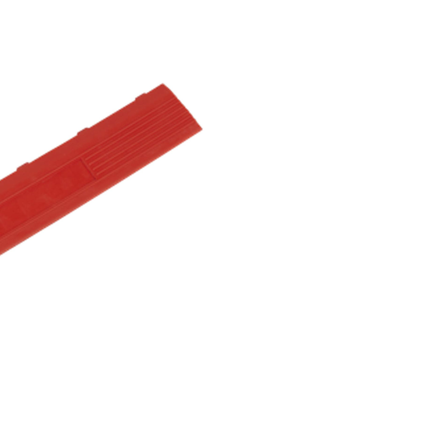 Sealey Polypropylene Floor Tile Edge 400x60mm Red Female-Pack of 6
