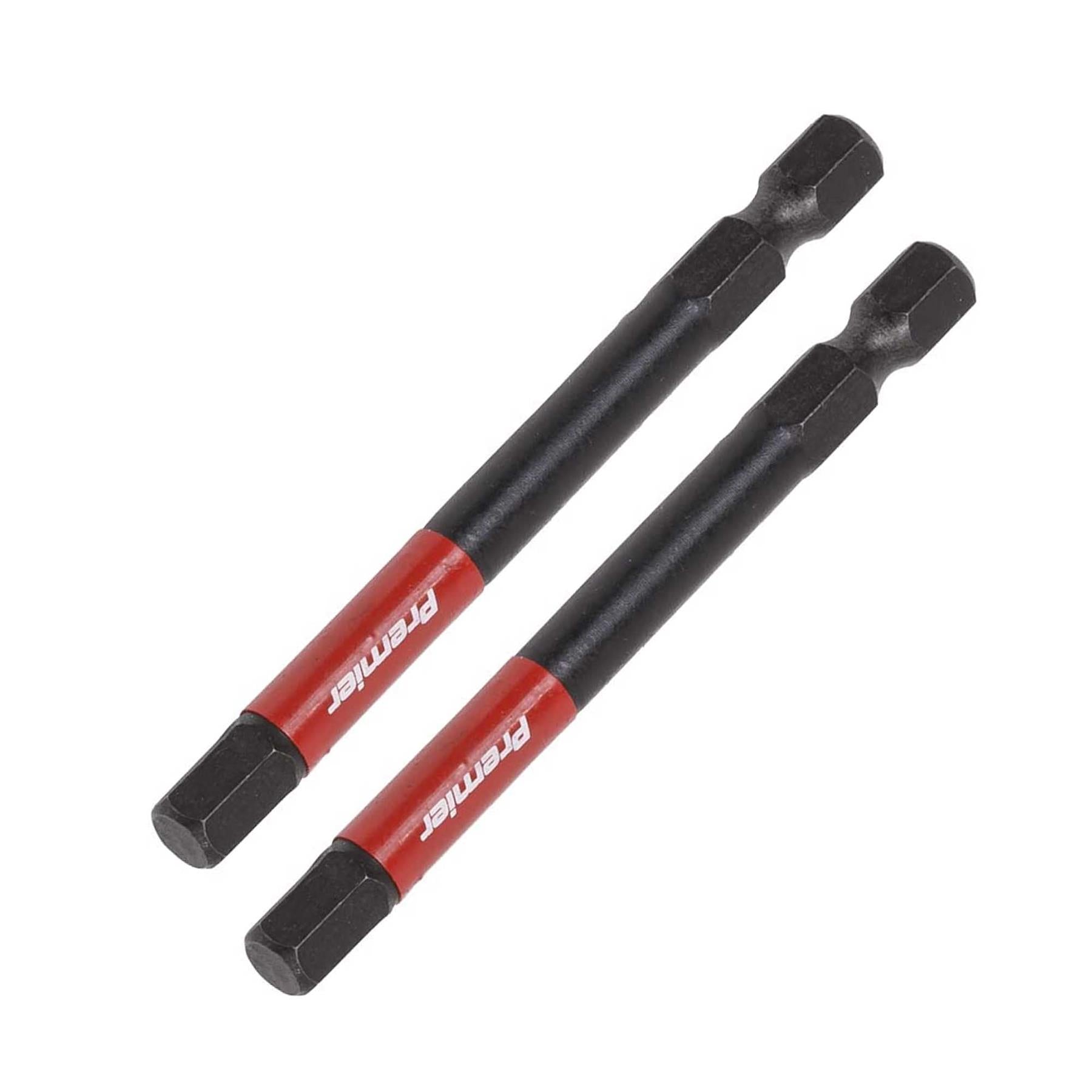 Hex 6mm Impact Power Tool Bits 75mm - 3pc