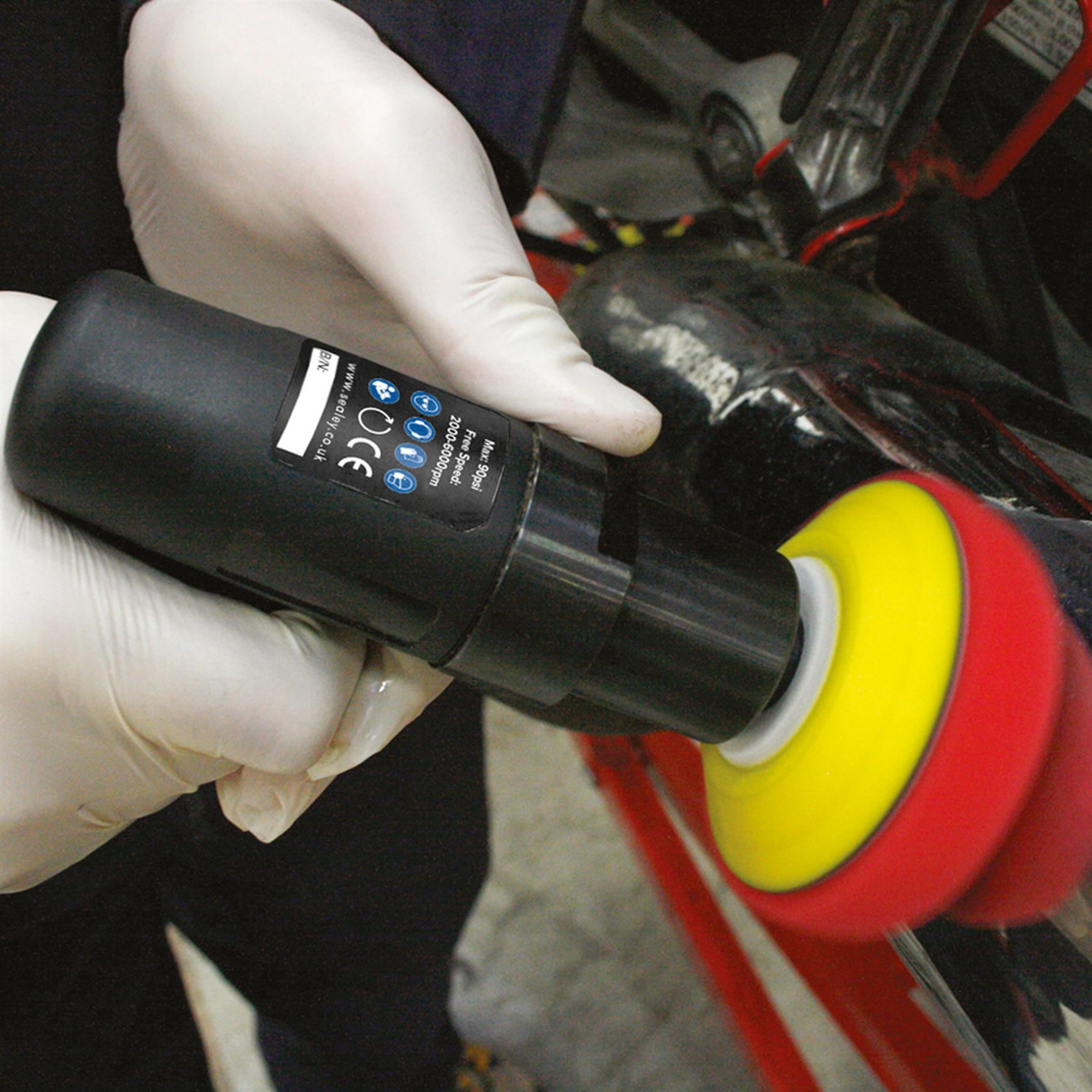 Sealey Air Polisher  75mm Mini Composite Premier Smooth & Powerful Operation