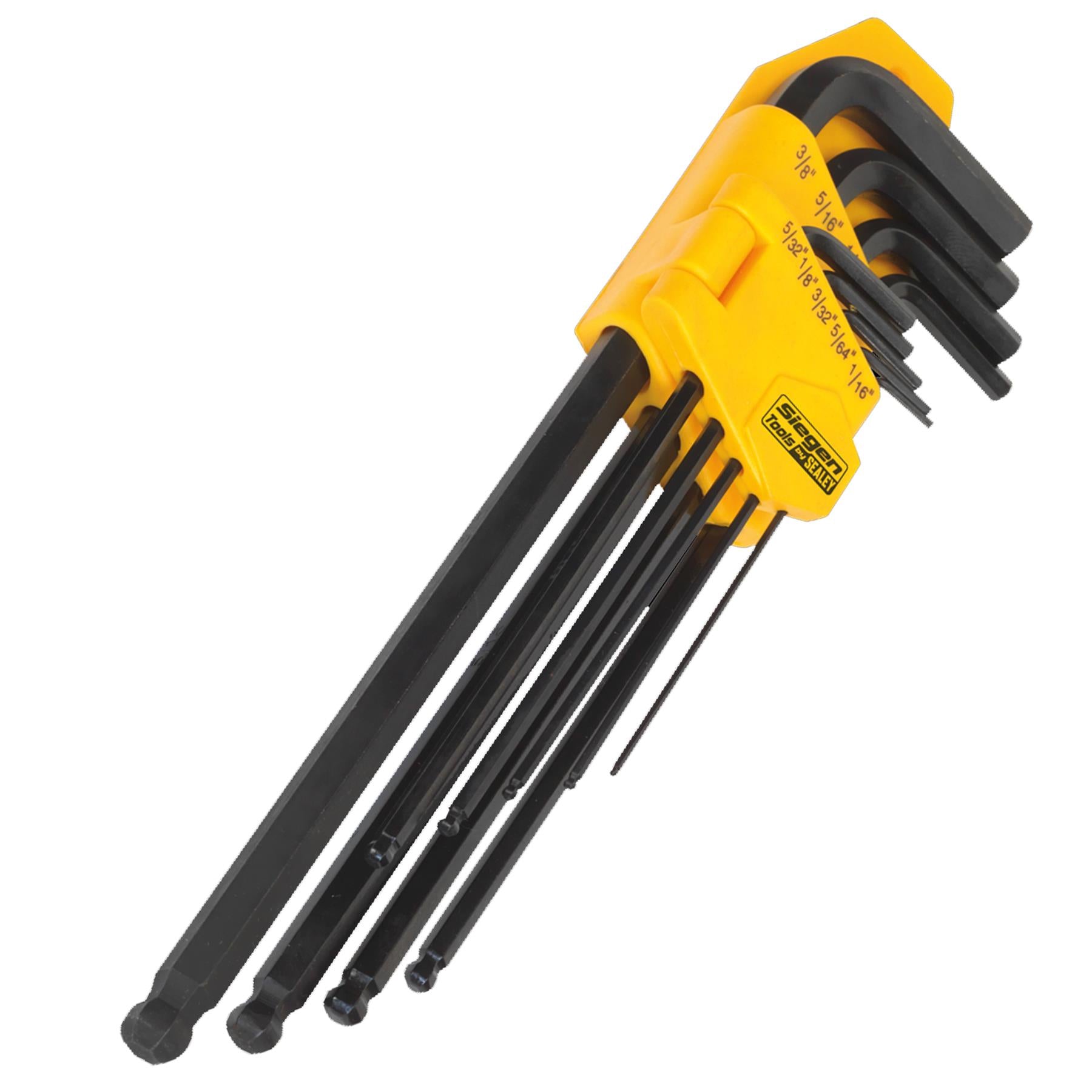Sealey Ball-End Hex Key Set 9pc Extra-Long Imperial