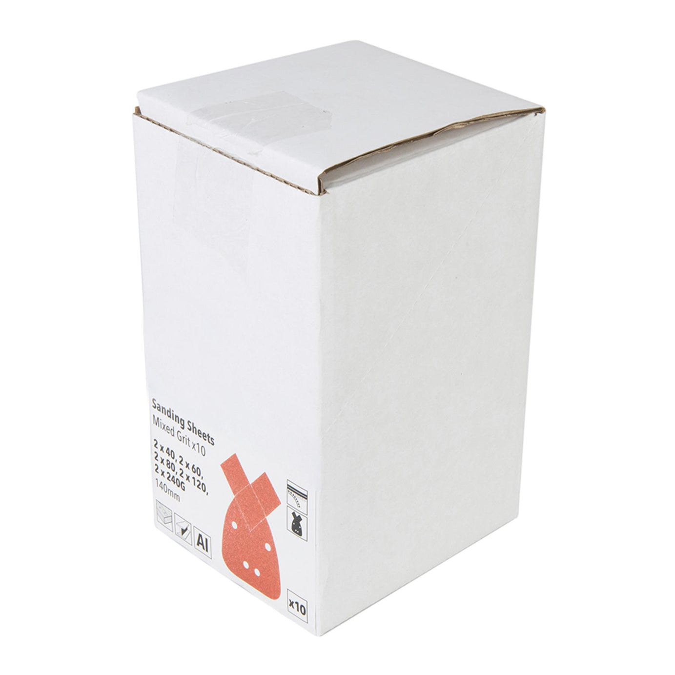 Hook & Loop Detail Sander Sheets & Tips 140mm 10Pk