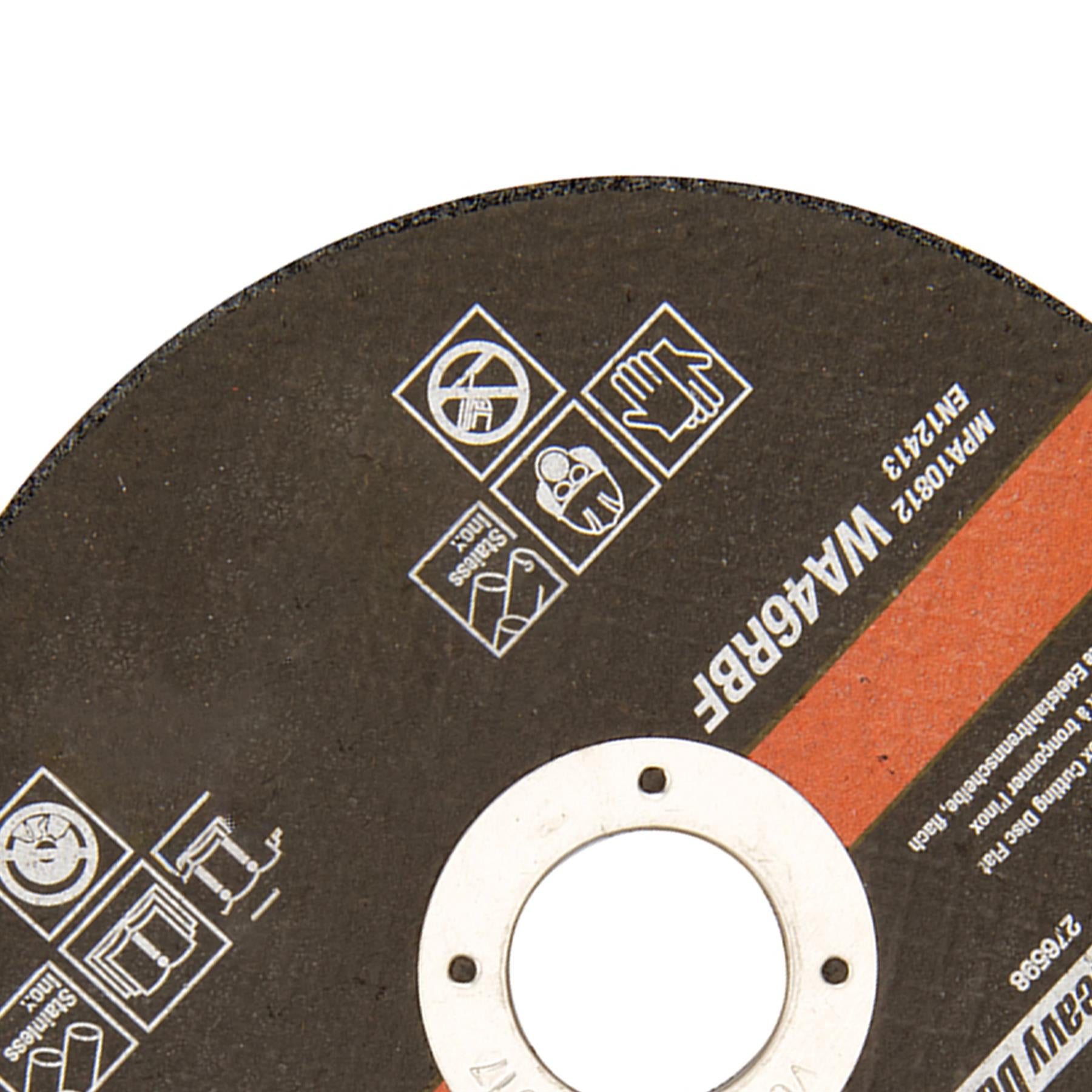 125 x 1.2 x 22.23mm Sanding Sheet Discs-Hole Punch Aluminium Oxide Hook Loop