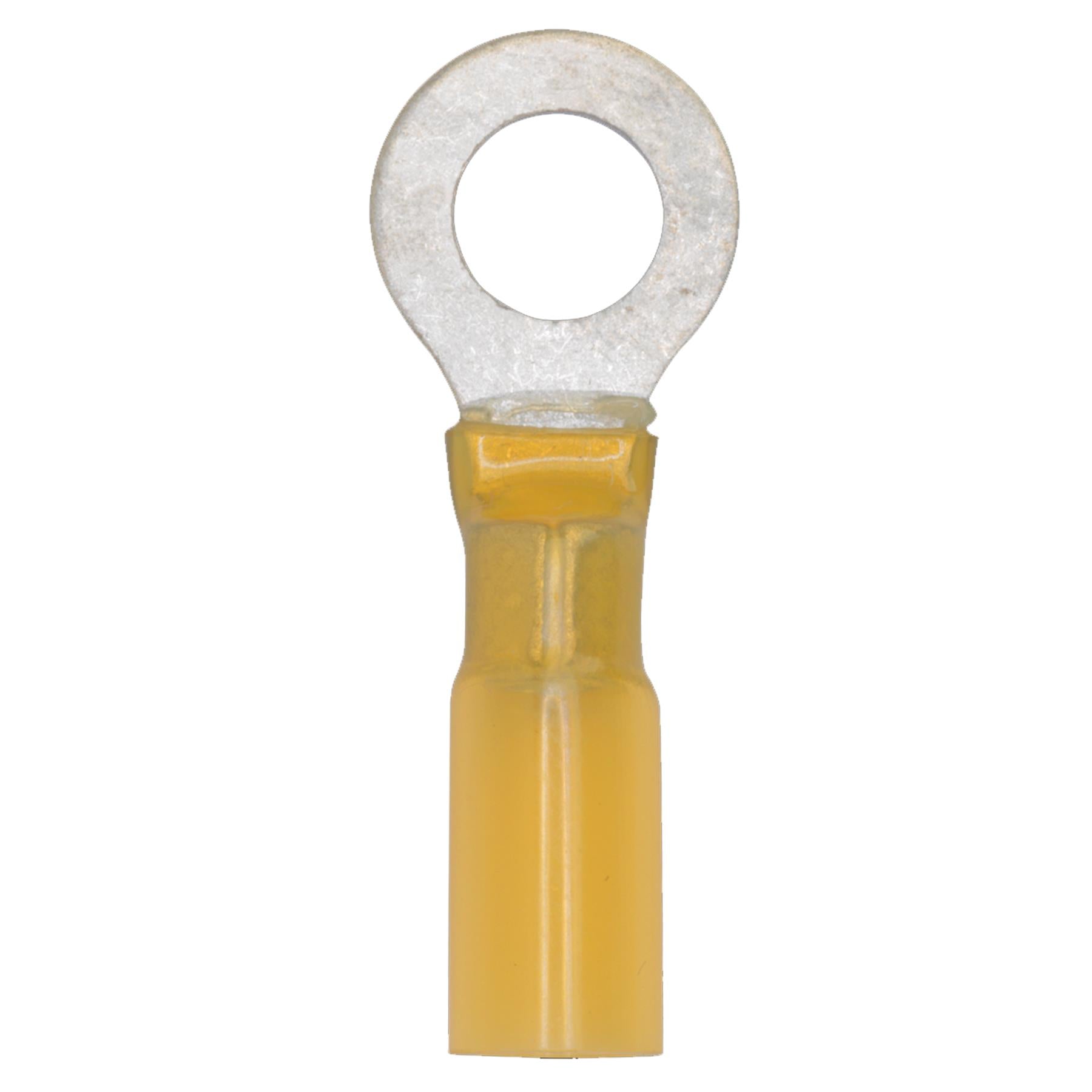 Heat Shrink Ring Terminal 8.4mm Yellow Pack of 25 Sealey