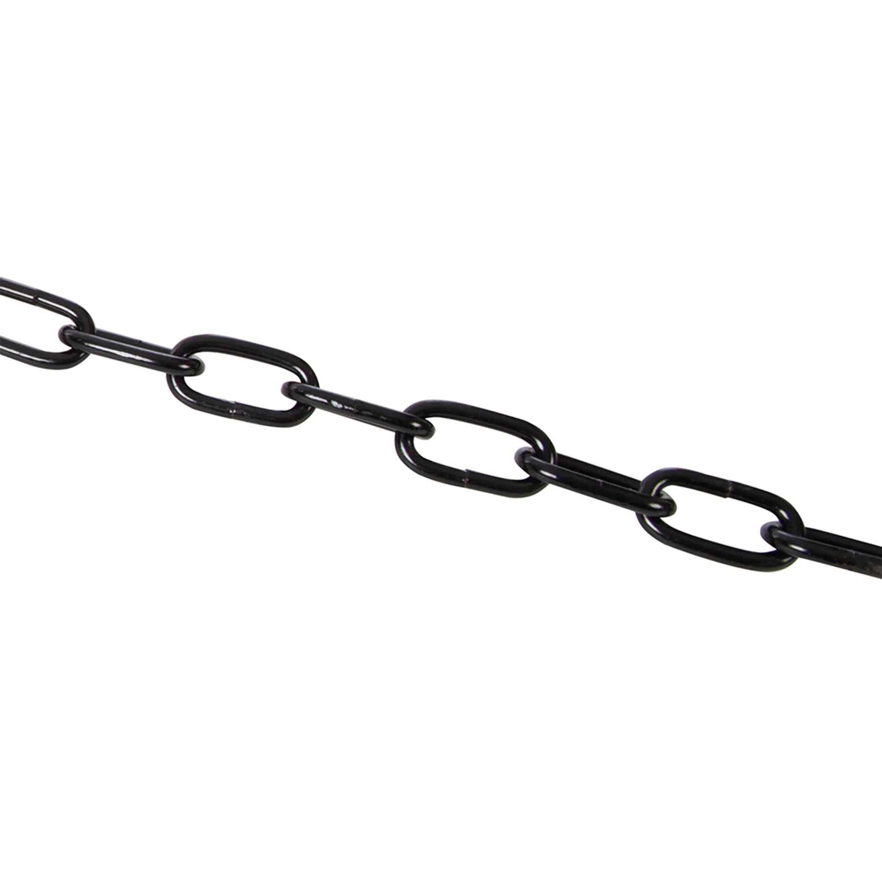 Japanned Chain Black 5mm X 2.5M Corrosion Resistant Weatherproof Finish