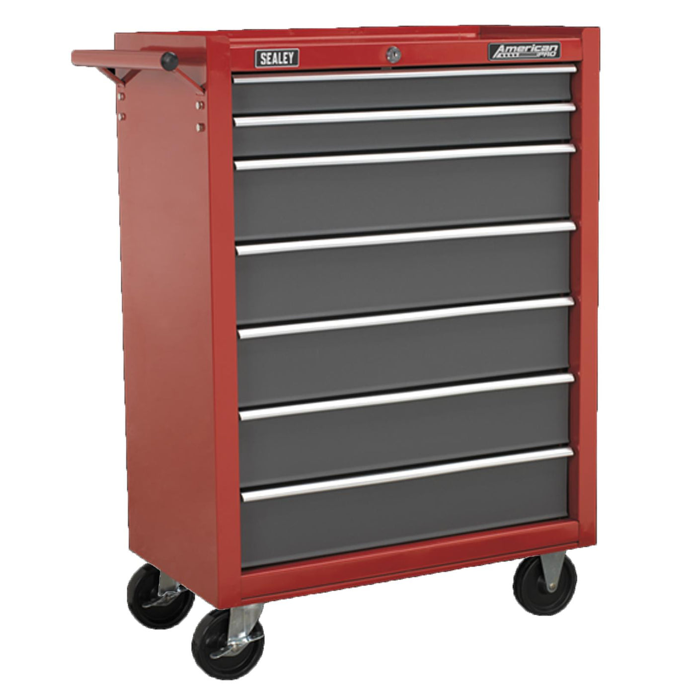 Sealey AP22507BB Rollcab 7 Drawer with Ball Bearing Slides - Red/Grey