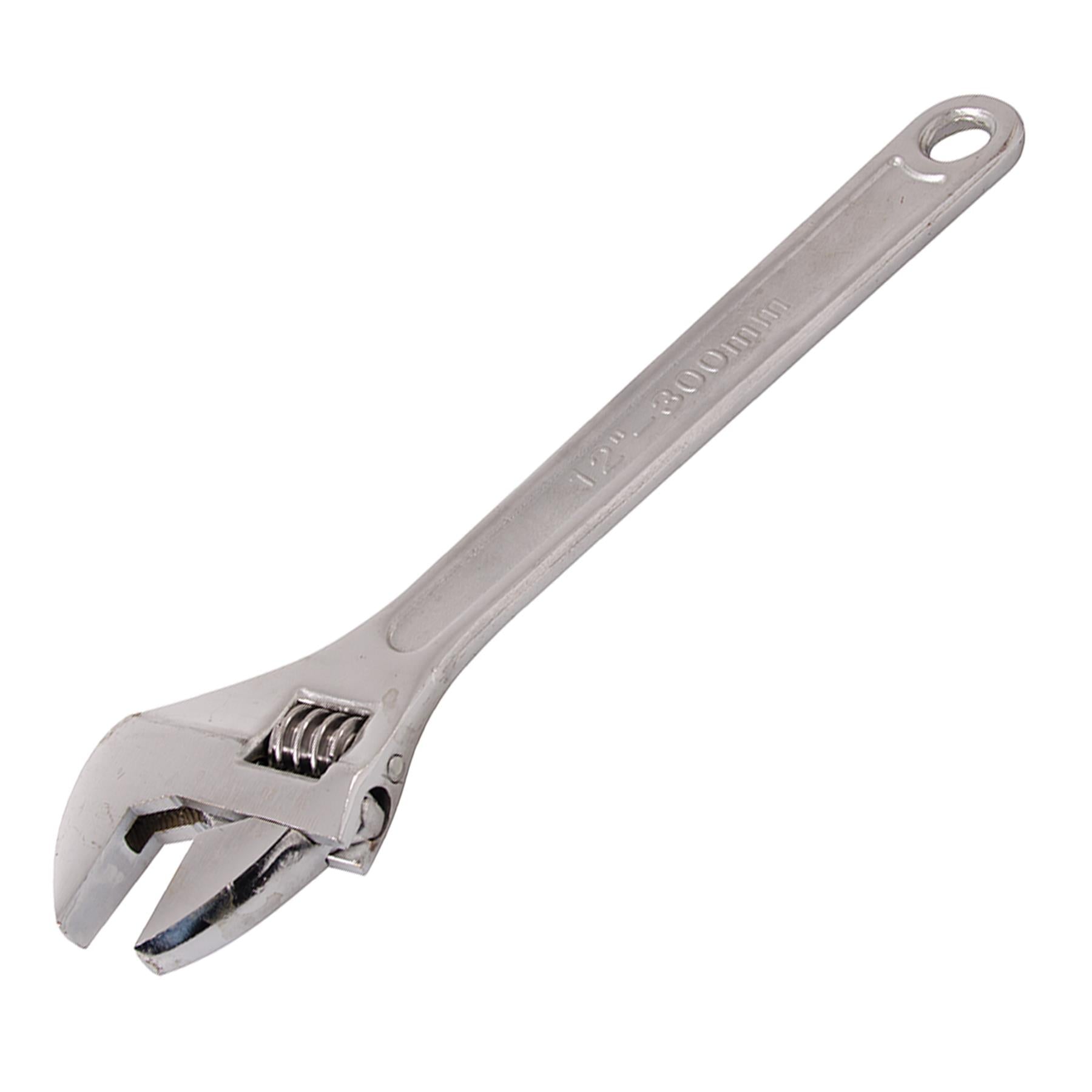 Adjustable Wrench 300mm Length - Jaw 32mm Drop-Forged Chrome Plated New