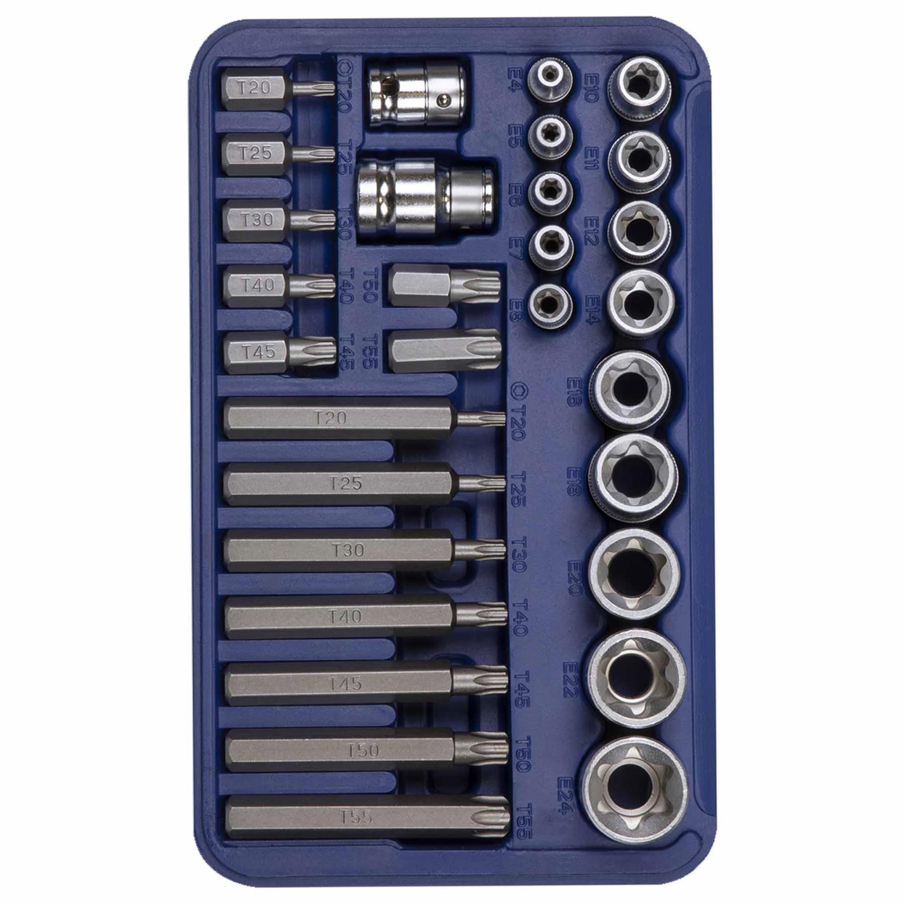 TRX-Star* Socket & Bit Set 30pc 1/4", 3/8" & 1/2"Sq Drive Sealey