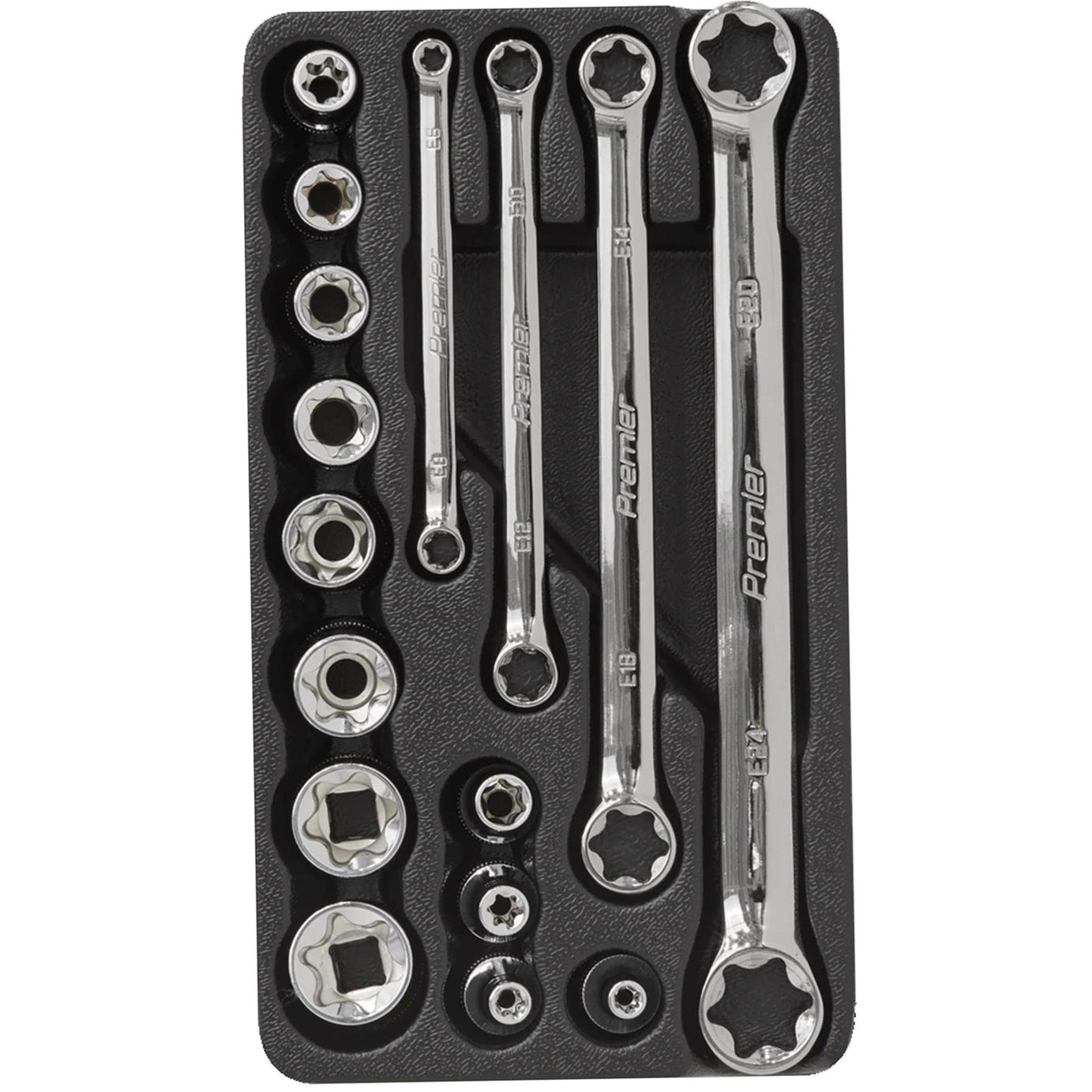 Sealey TRX-Star* 3/8"Sq Drive Socket & Spanner Set 16pc