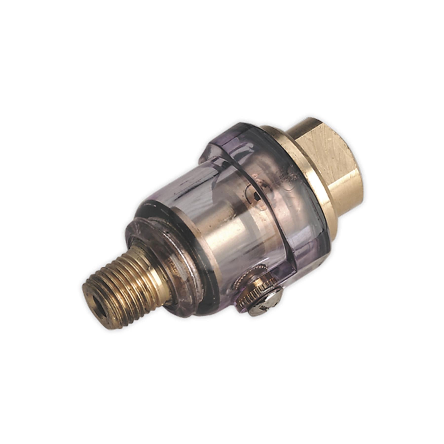 Sealey Mini In-Line Air Tool Oiler 1/4"BSP with Filler