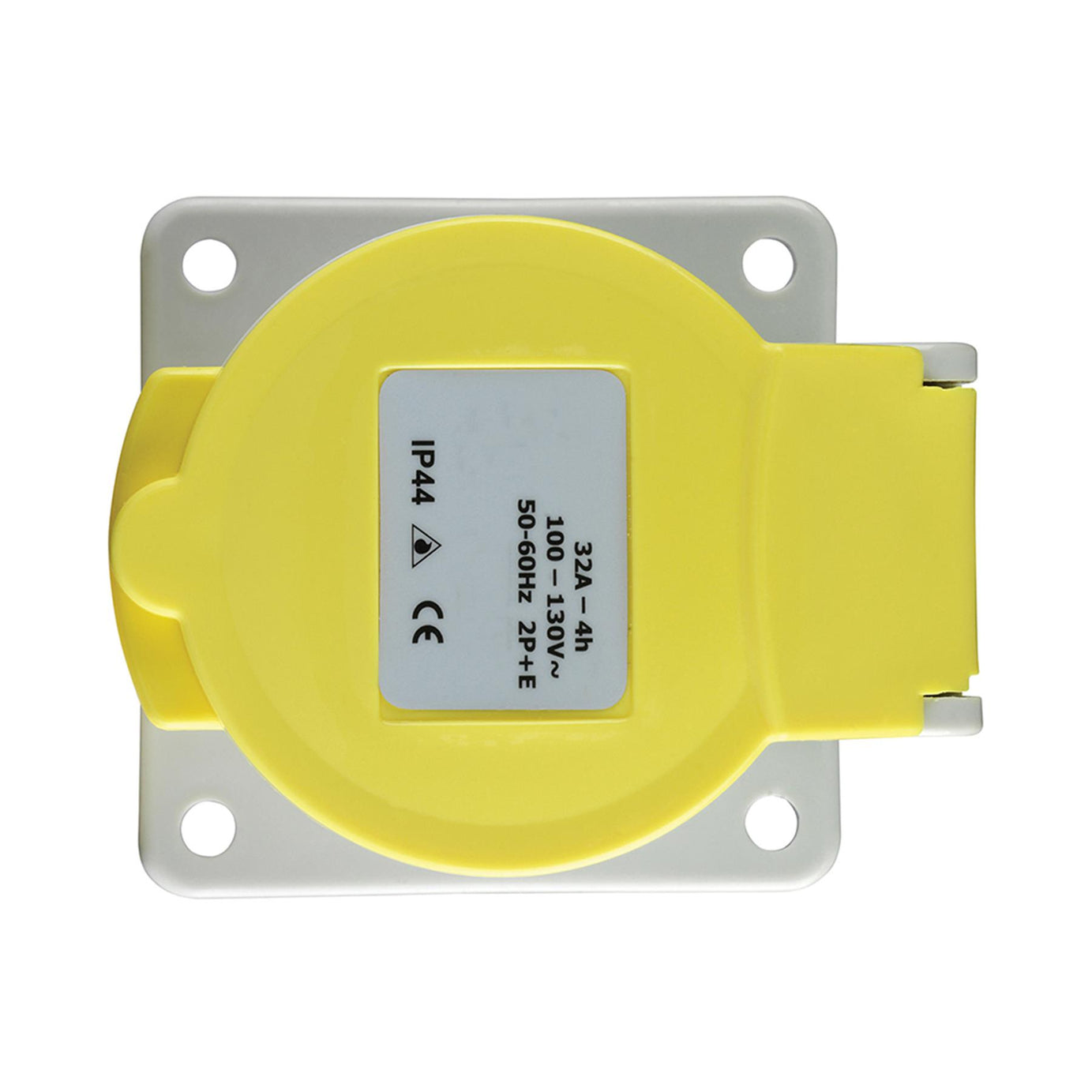Defender 110V Panel Socket 32A Yellow E884290
