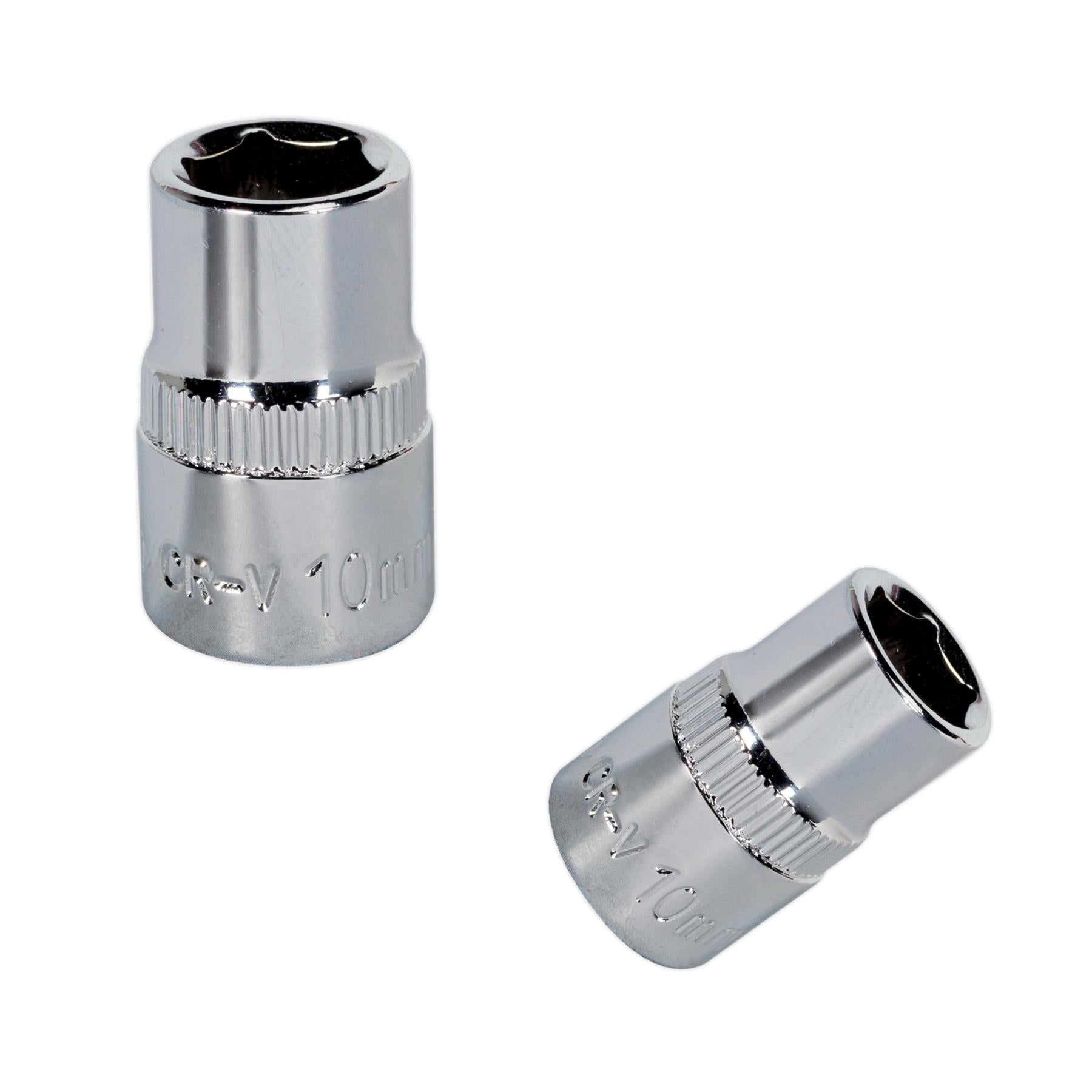 Sealey WallDrive® Socket 10mm 3/8"Sq Drive Fully Polished