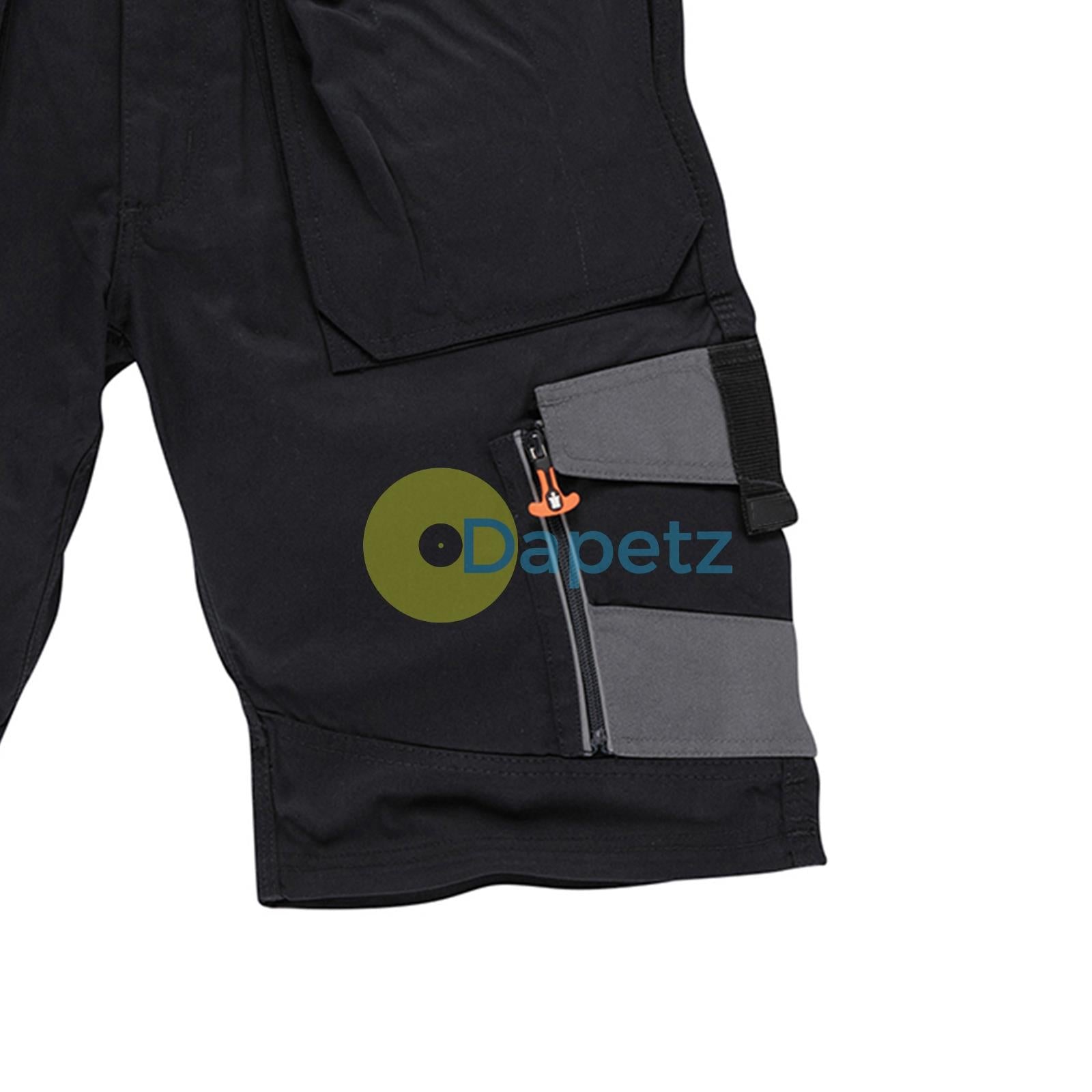 Trade Short Black Size 38" W Ykk Zipped Fly. 65% Polyester, 35% Cotton, 250gsm.
