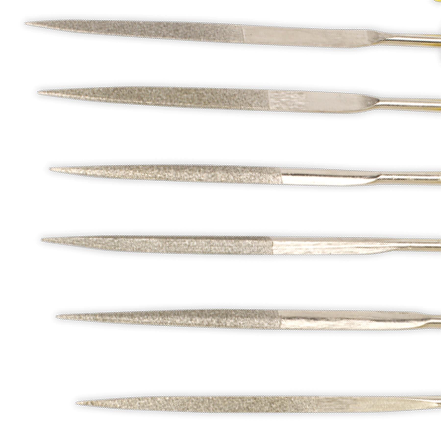 Sealey Diamond Needle File Set 10pc 100mm Soft grip handles