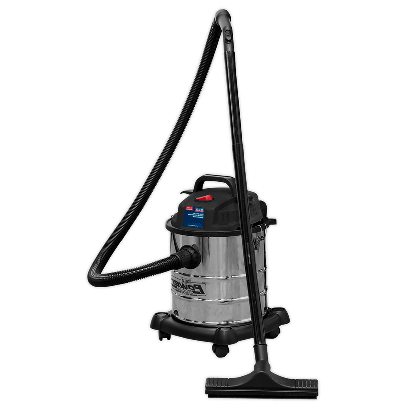 Sealey Vacuum Cleaner Wet & Dry 20L 1200W Stainless Drum