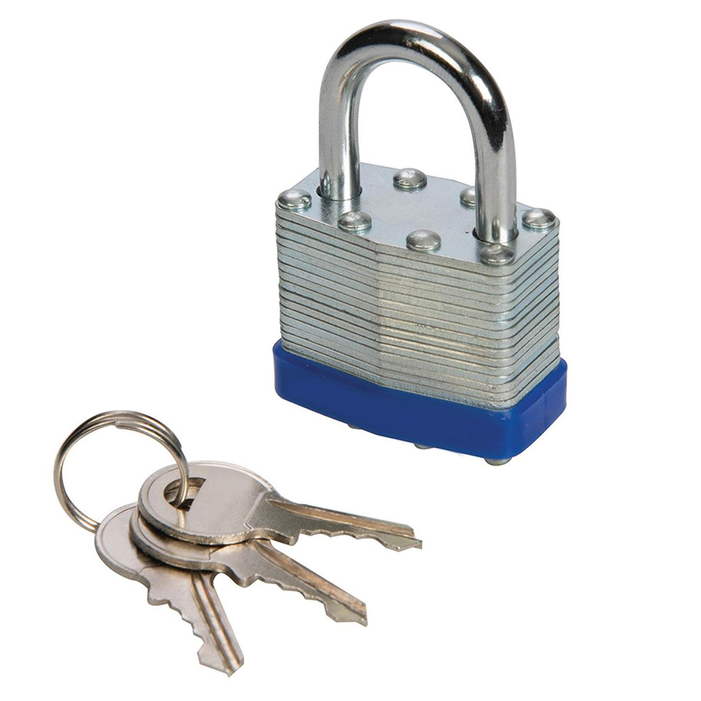 Heavy Duty 40mm Laminated Padlock Home Office Travel Safety Security 3 Keys