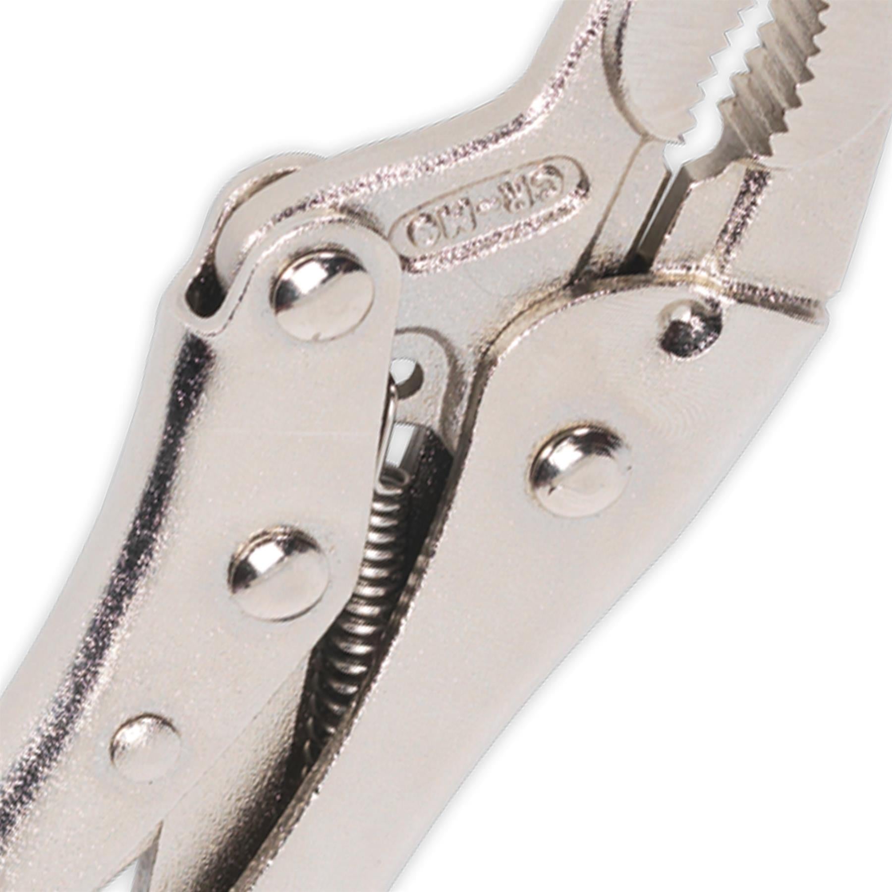 Sealey Locking Pliers Long Nose 170mm 0-50mm Capacity